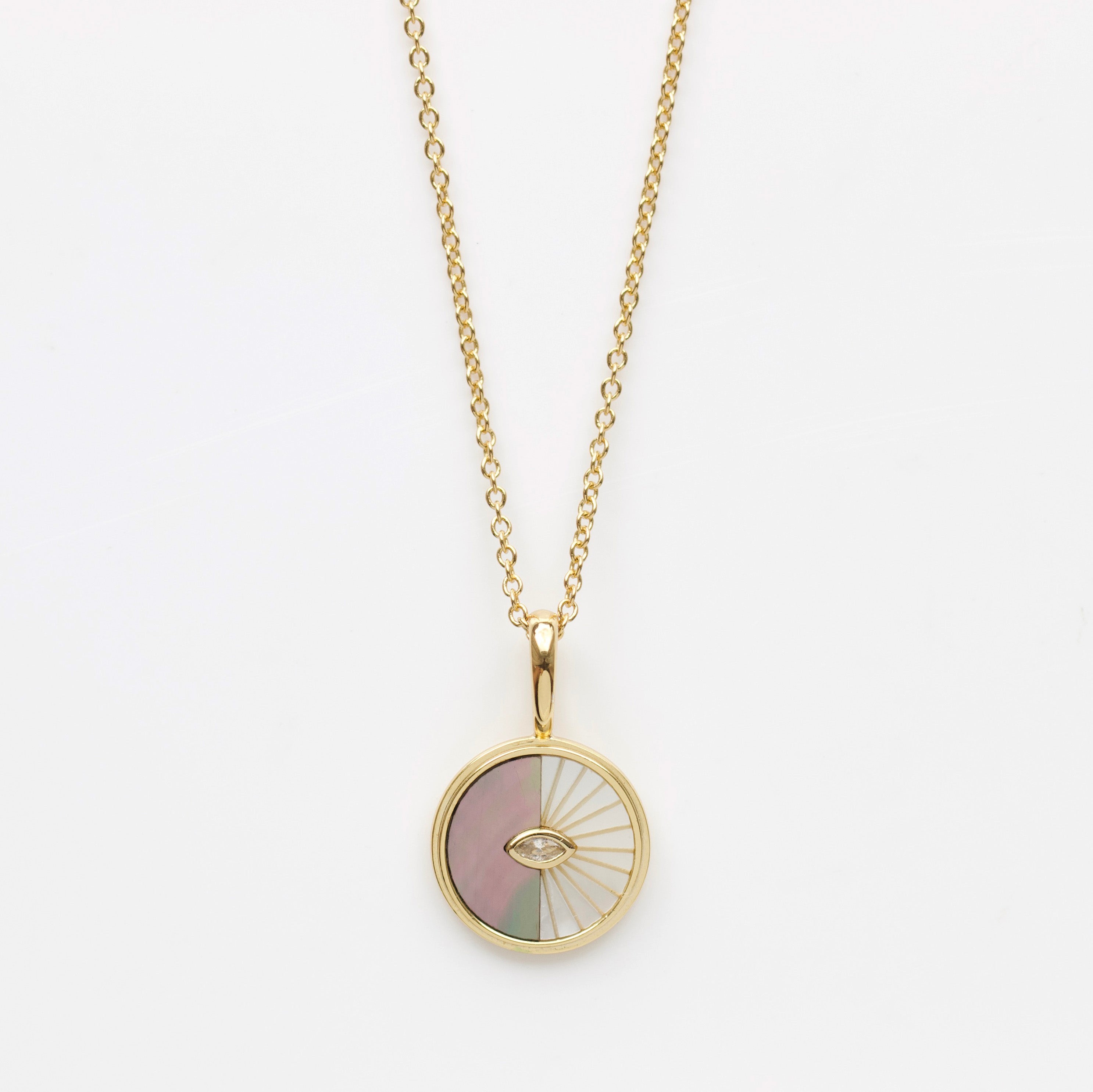 Night & Day Pendant Necklace - Elegant Dual-Tone Jewelry for Women | Perfect for Evening Parties & Daytime Wear | Gift for Her