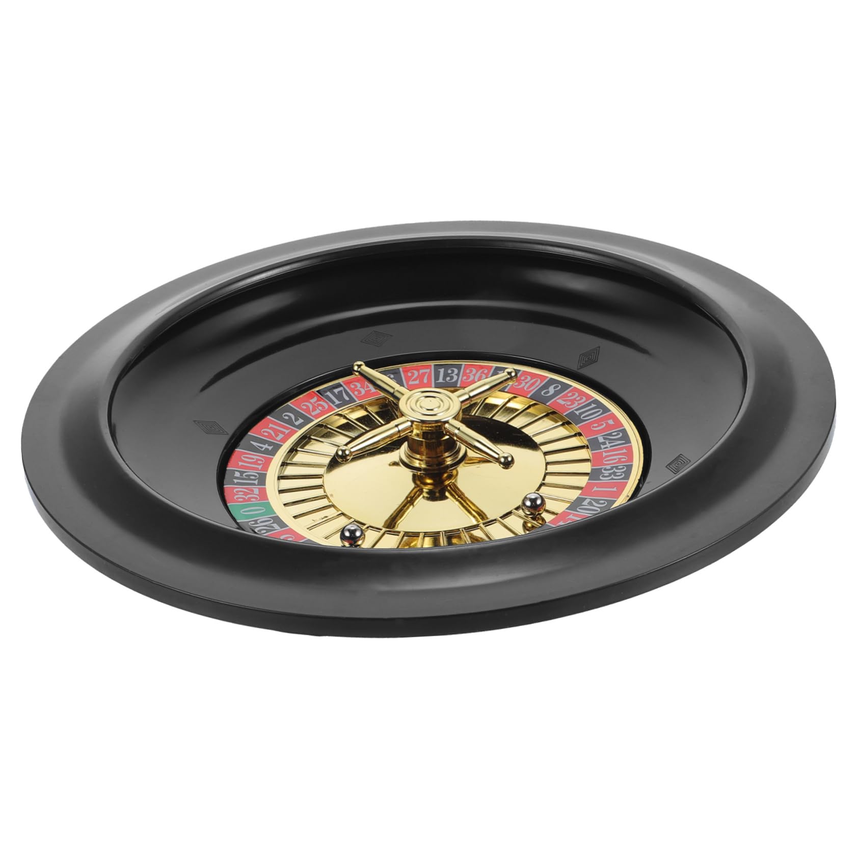 Russian Roulette Wheel Game - Fun Party Table Game for Poker & Drinking - Plastic Desktop Spinning Wheel for Game Nights & Social Gatherings