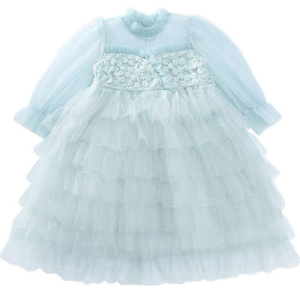 Quenny Girls' Princess Dresses - Spring New Korean Style Mesh Puffy Cake Party Dresses for Kids | Perfect for Birthday Parties, Pageants & Special Occasions