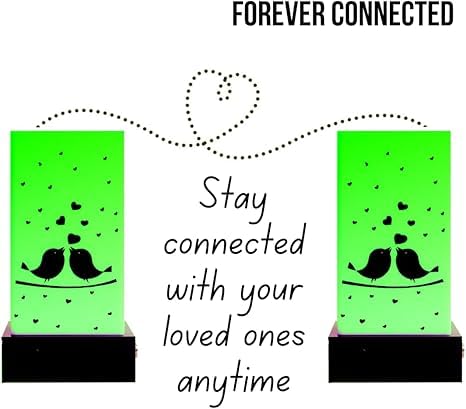 ZOCI VOCI Telepathy® Friendship Lamp® – Wi-Fi Connected Touch Lamp for Long Distance Relationships, Family & Friends | Romantic Gift for Couples, Heartwarming Home Decor for Loved Ones Apart | Perfect for Bedrooms, Living Rooms & Long-Distance Connection Moments