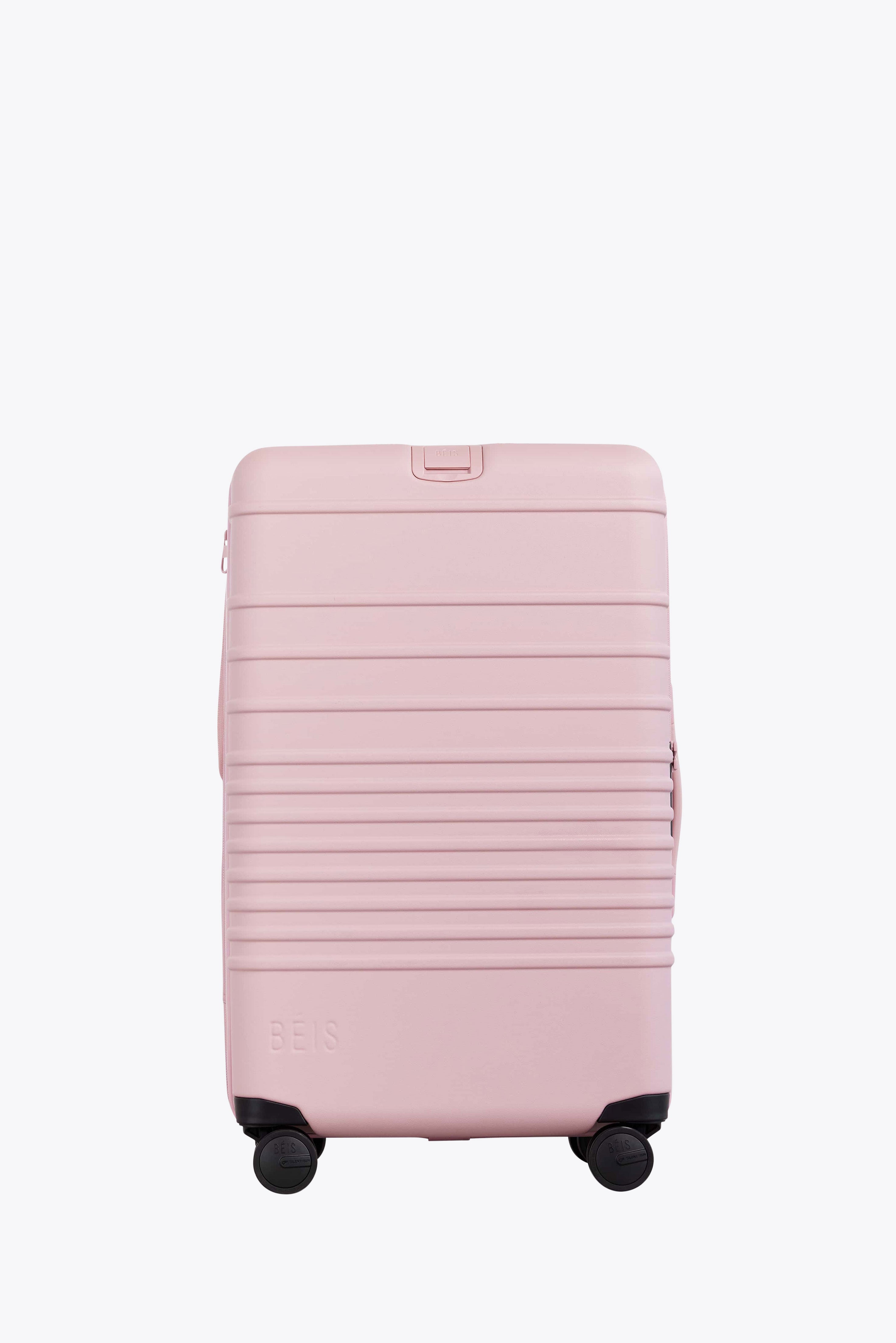 Atlas Pink Medium Check-In Roller Luggage - Stylish & Lightweight Carry-On Suitcase for Travel, Business Trips & Weekend Getaways