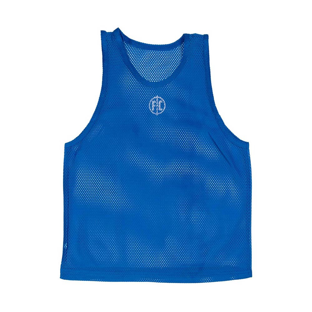 FC Mesh Numbered Training Bib Set for Youth Soccer - Breathable Royal Blue Practice Vests for Team Drills & Scrimmages
