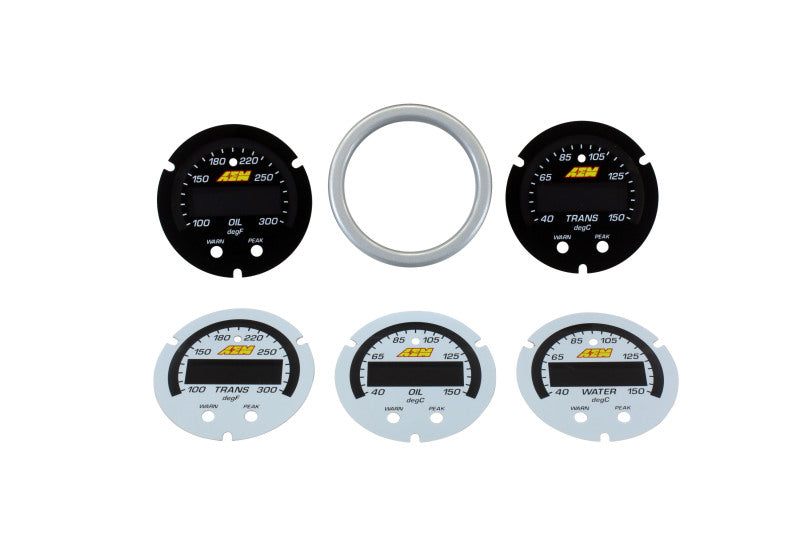 AEM X Series Temperature Gauge Accessory Kit - Universal Fit for Cars, Trucks & Motorcycles - Easy Installation for Engine Monitoring & Performance Tuning