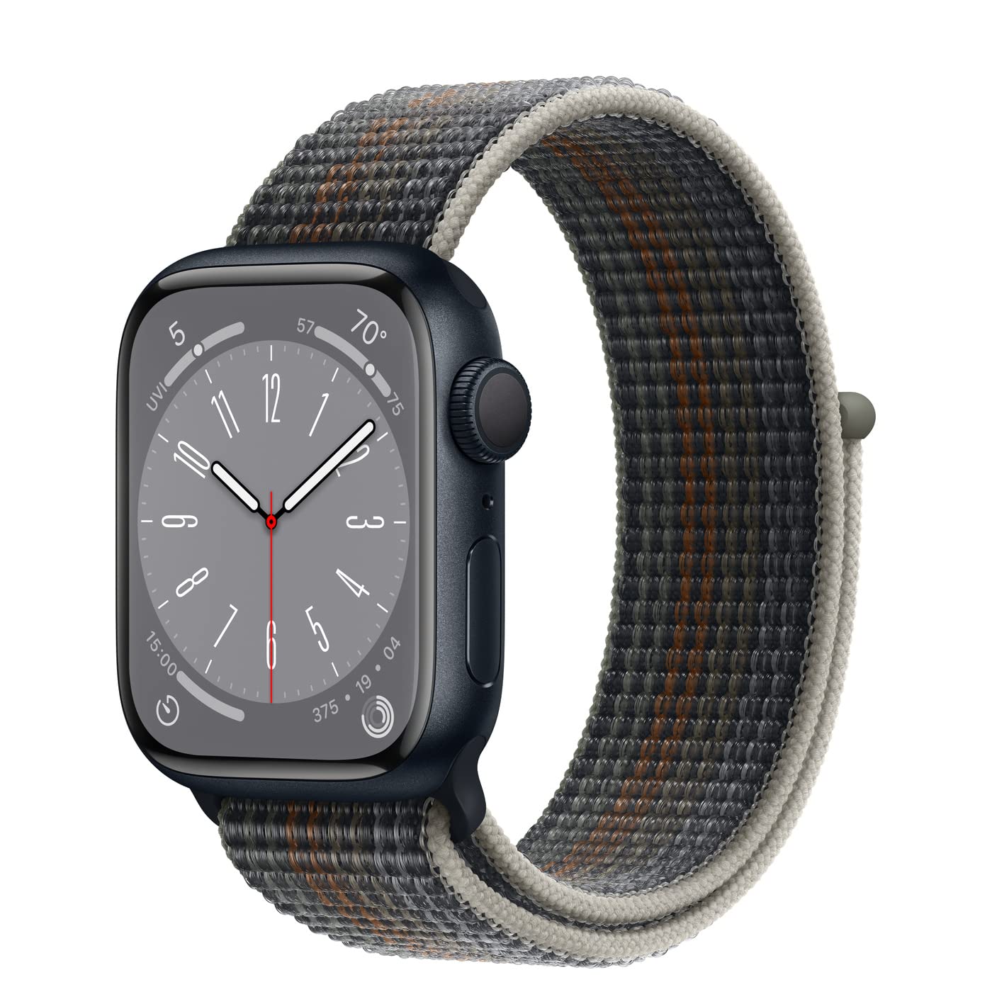 Apple Watch Series 8 (GPS, 41mm) - Midnight Aluminum Case with Midnight Sport Band - Renewed Premium Smartwatch for Fitness Tracking, Heart Rate Monitoring & iPhone Connectivity - Perfect for Workouts, Running & Daily Wear