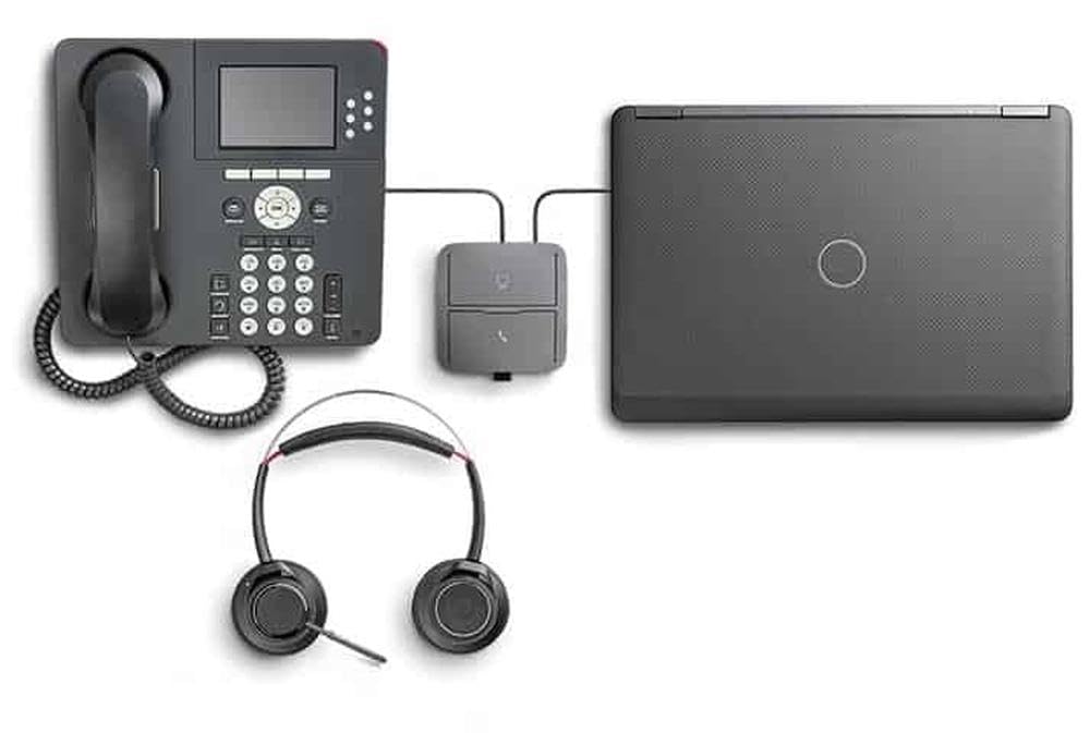 Plantronics 207414-03 Wireless Headset with Noise Cancelling Mic - Comfortable Over-Ear Headphones for Office, Call Center & Remote Work
