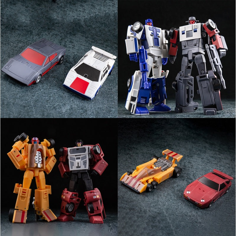 Deformed Automan BW 001 002 003 Fast Pioneer Car Masters Set - Collectible Action Figure Toy for Kids & Adults - Perfect for Display, Play, and Gifts
