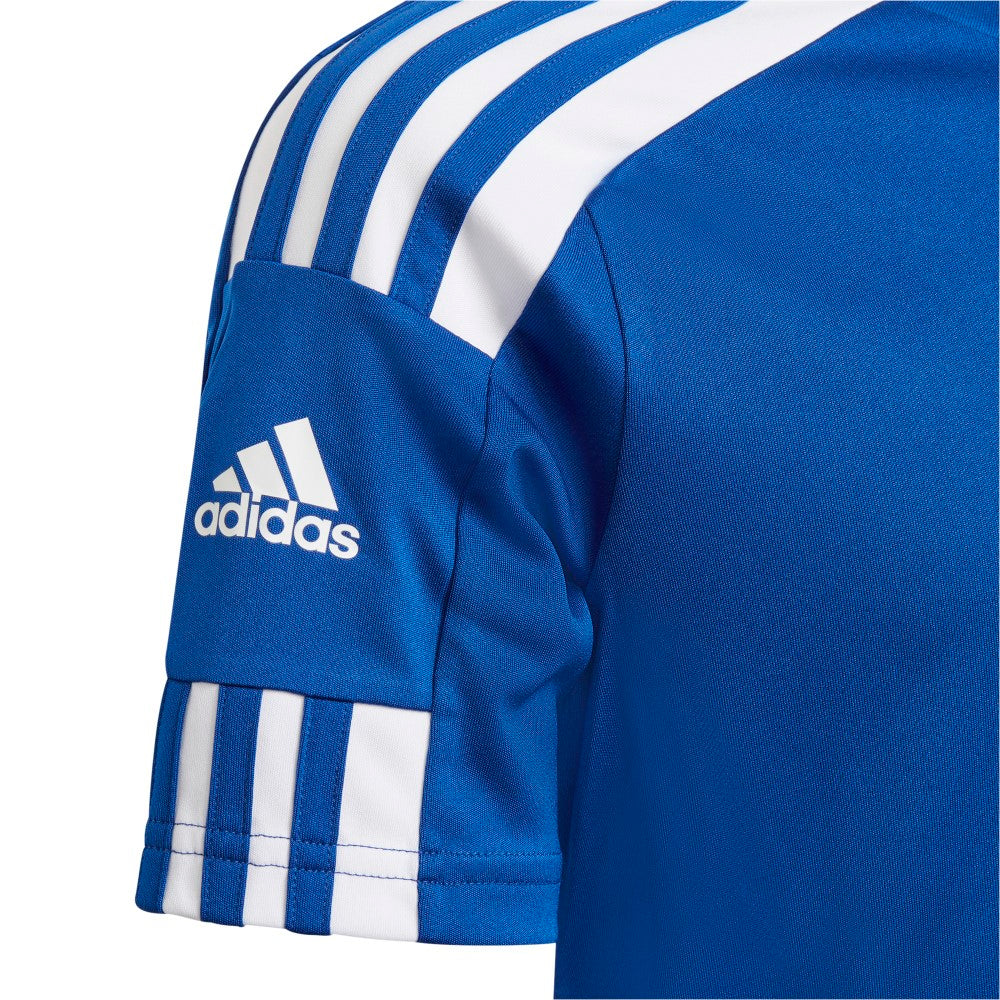 Adidas Youth Squadra 21 Soccer Jersey - Royal/White - Breathable Performance Shirt for Youth Soccer Players - Perfect for Games, Training & Team Uniforms