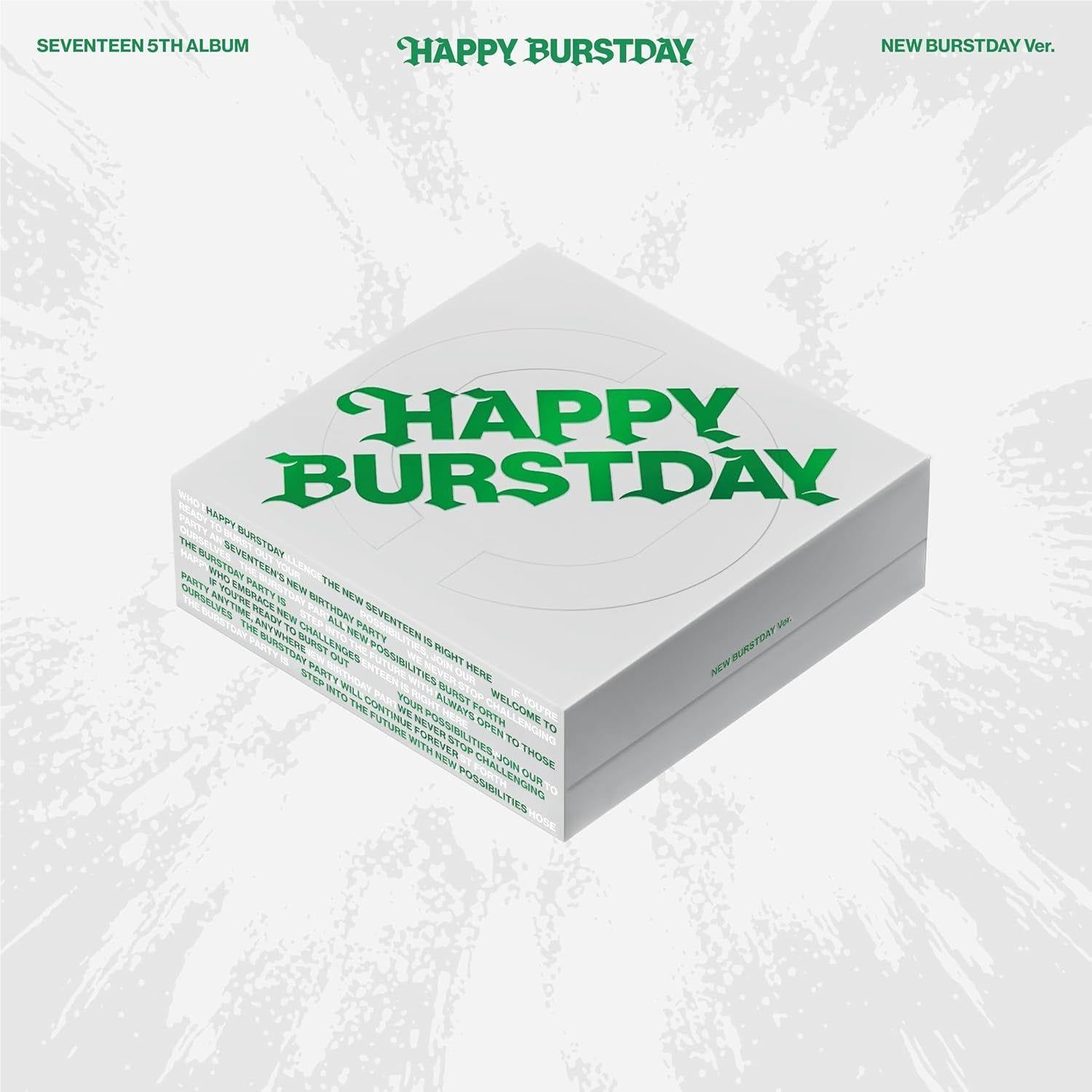 5th Studio Album 'Happy Burstday' (New Birthday Version) - Import CD | K-Pop Music Collection for Birthday Celebrations & Party Playlists