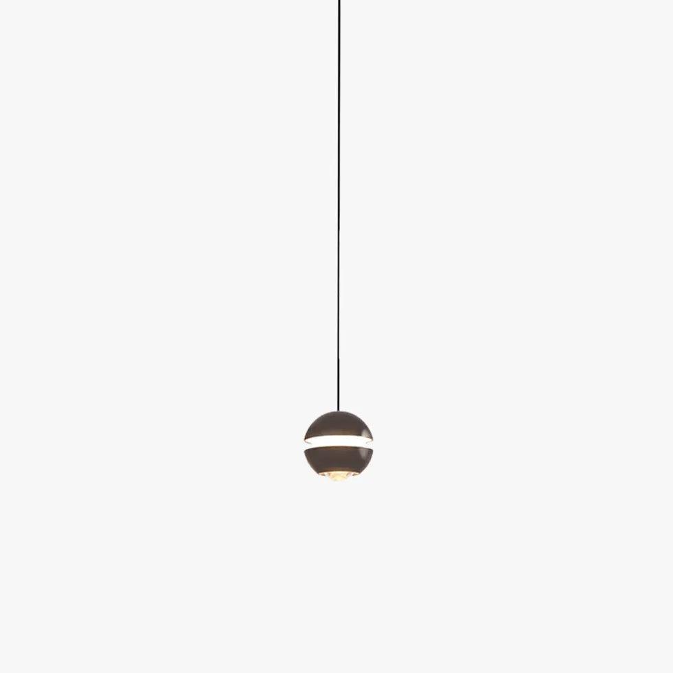 Modern Round Sphere Industrial LED Pendant Light - Vintage Style Hanging Fixture for Kitchen Island, Dining Room, Restaurant & Cafe Lighting