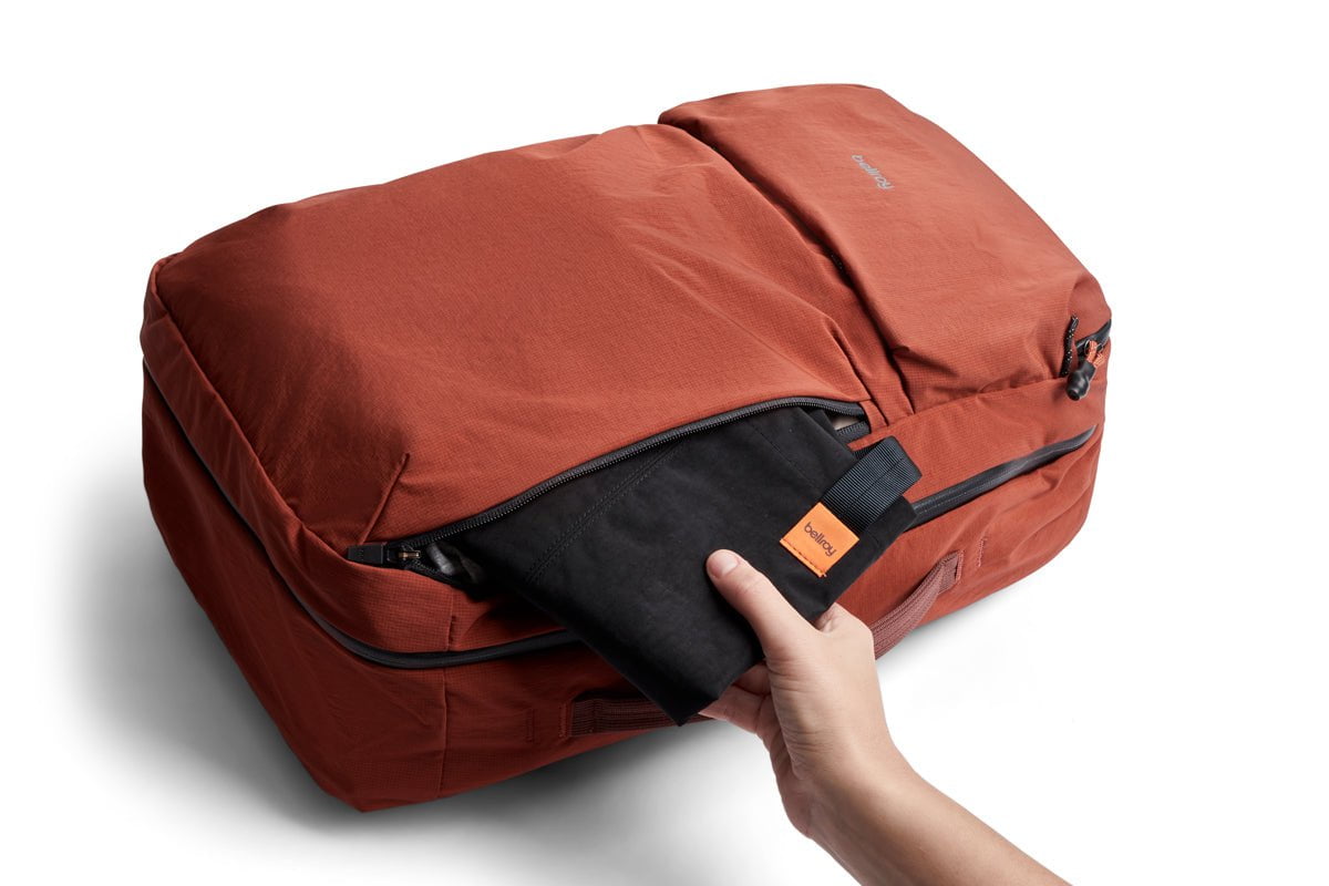 Bellroy Lite Travel Pack 30L - Lightweight Waterproof Backpack for Hiking, Camping & Air Travel | Durable Carry-On Luggage with Laptop Compartment