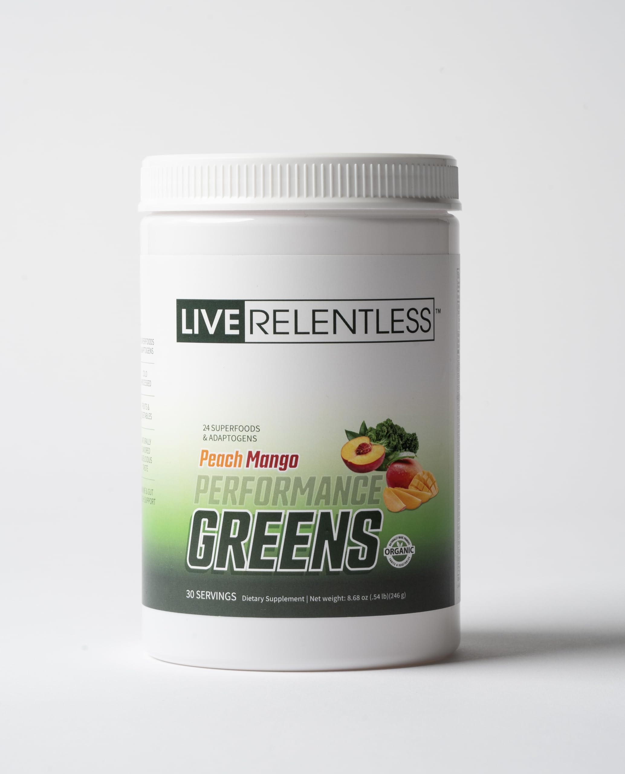 Relentless Live Performance Greens - Premium Superfood Powder for Energy & Recovery | Ideal for Athletes, Fitness Enthusiasts & Healthy Lifestyles