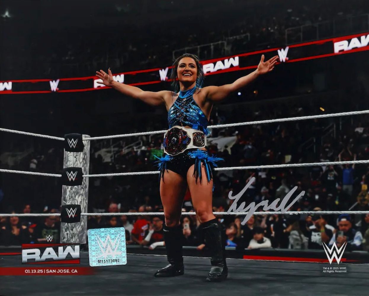 Authentic Lyra Valkyria Signed 8x10 WWE Photo - Limited Edition Collectible for Wrestling Fans - Perfect for Memorabilia Displays, Man Caves & Fan Collections