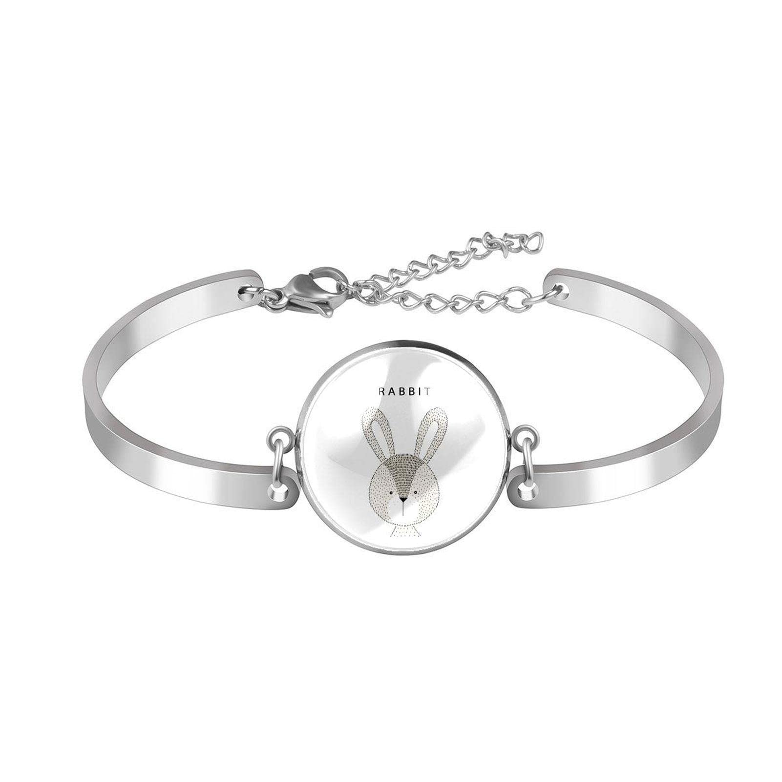 Adorable Adjustable Rabbit Charm Bracelet for Women & Girls - Perfect Valentine's Day Gift, Birthday Present & Everyday Fashion Jewelry - Ideal for Date Nights, Parties & Casual Wear