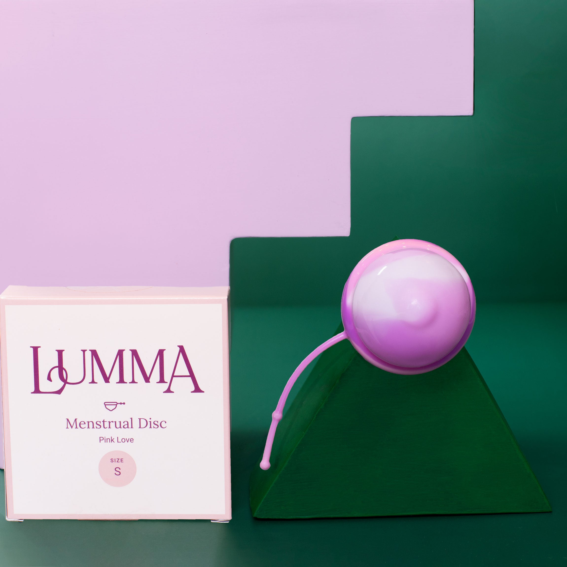 Lumma Menstrual Disc - Reusable Menstrual Cup Alternative for Women (Size S/M) | Leak-Proof Period Protection for Active Lifestyle, Swimming & Overnight Use