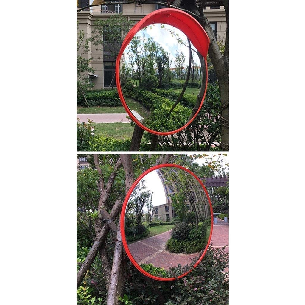 45-120CM Shatter-Proof Wide Angle Traffic Safety Mirror - 100CM Outdoor Convex Mirror for Crossroads, Parking Lots & Driveways (Weatherproof & Durable)