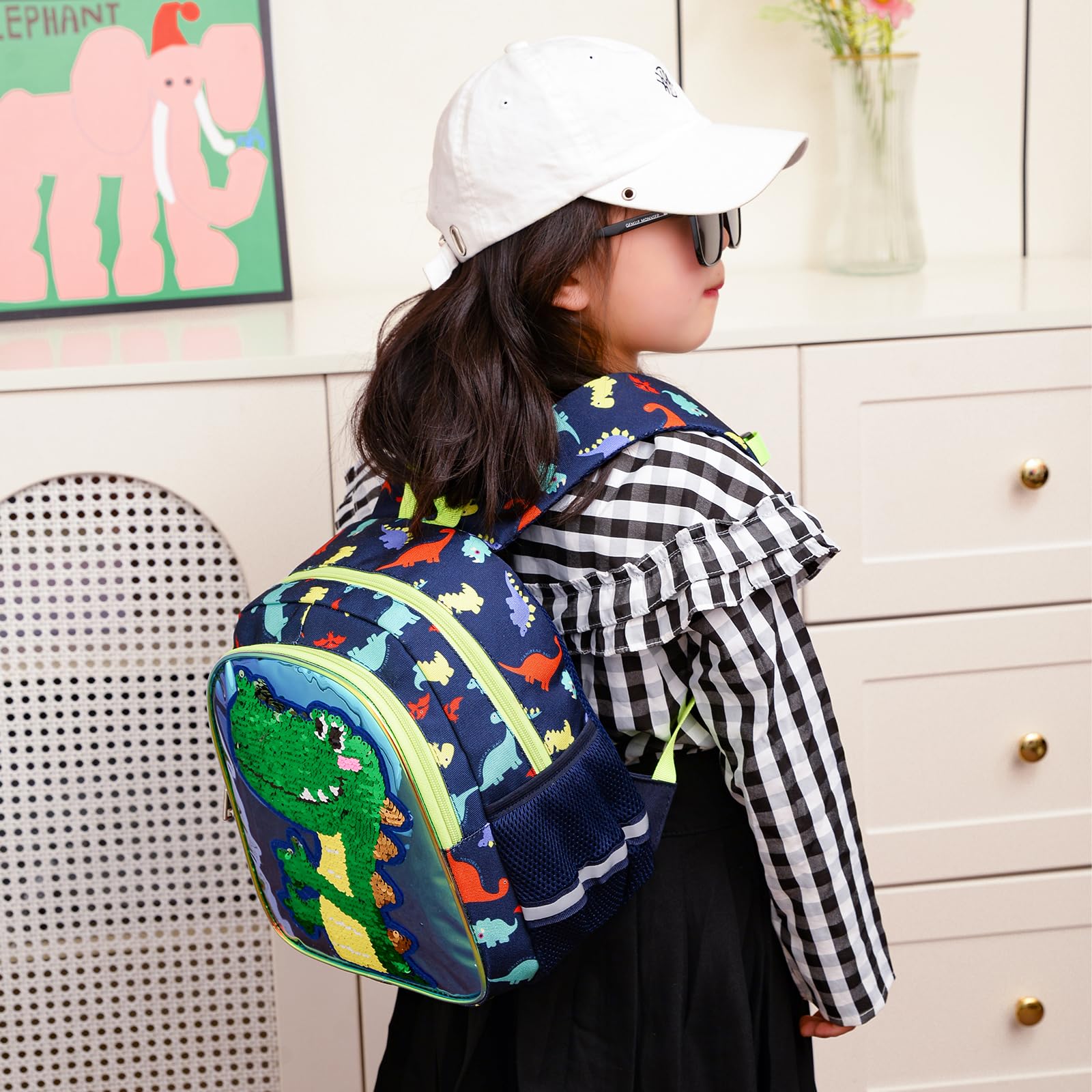 Dinosaur Kids Backpack for Boys & Girls - School & Travel Use