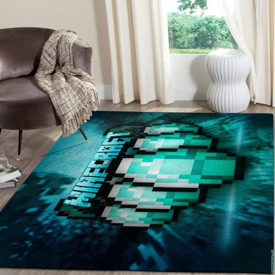 Non-Slip 5x8 ft Gamer Rug - Soft Video Game Themed Carpet for Boys Bedroom, Living Room & Game Room - Perfect for Gaming Setup, Home Decor & Play Area