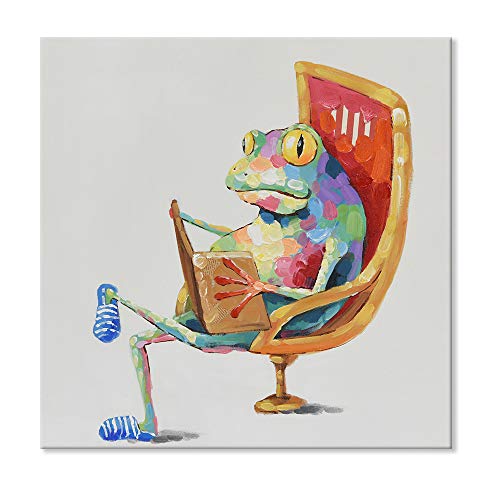 Leisure Frog is Reading Book