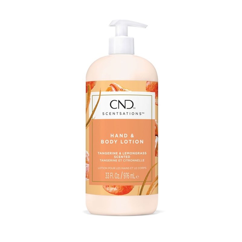 CND Scentsation Tangerine & Lemongrass Moisturizing Body Lotion 33 fl oz - Hydrating & Refreshing for Dry Skin - Perfect for Daily Use, Spa Days & Gift Giving