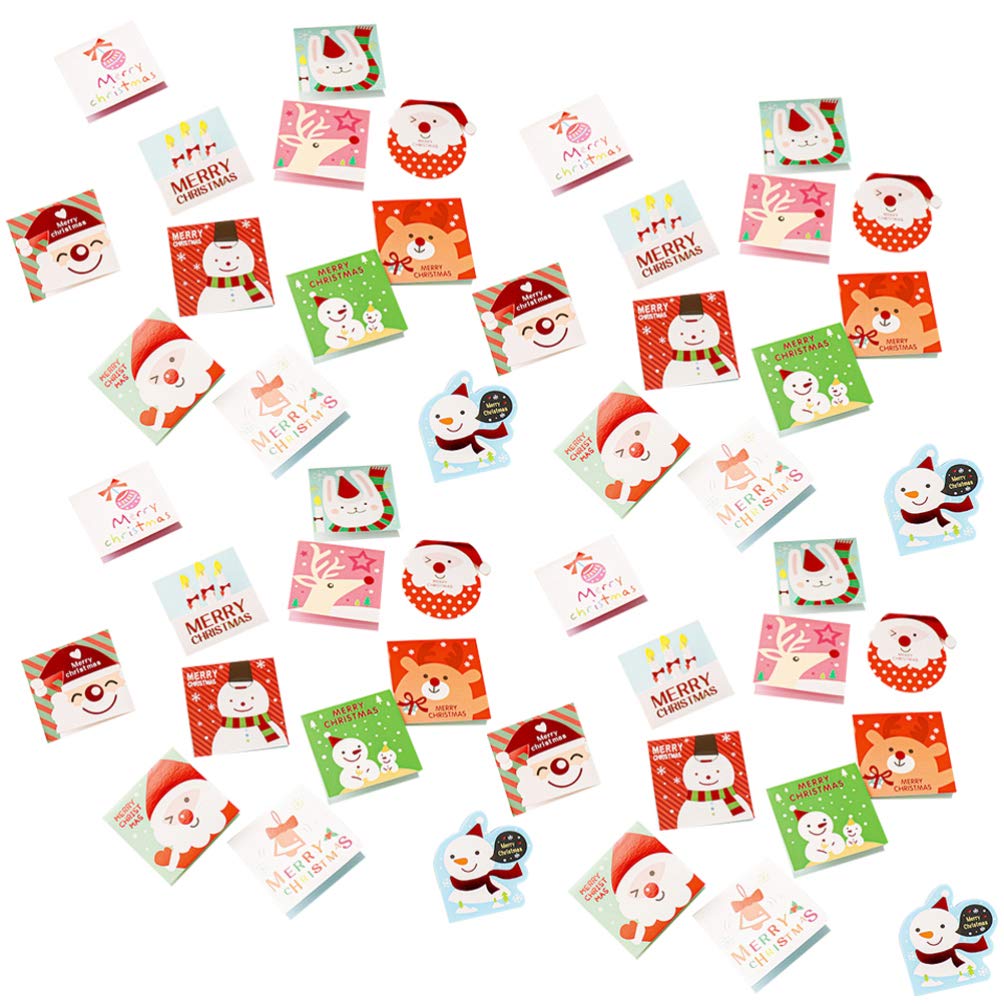 140pcs Christmas Greeting Cards with Envelopes - Blank Holiday Note Cards for Christmas Gifts, Winter Party Favors & Festive Blessings | Random Patterns - Perfect for Holiday Mailings, Office Exchanges & DIY Christmas Crafts