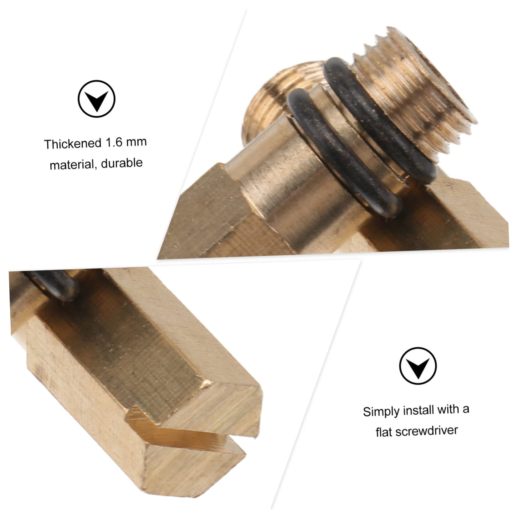 YARNOW 4-Pack Single Hole Faucet Plug Hose Gasket Click-Clack Sink Stopper for Bathroom & Kitchen Sink - Hot and Cold Water Copper Basin Faucet Accessories (Perfect for Leak Prevention & Easy Drain Cleaning)