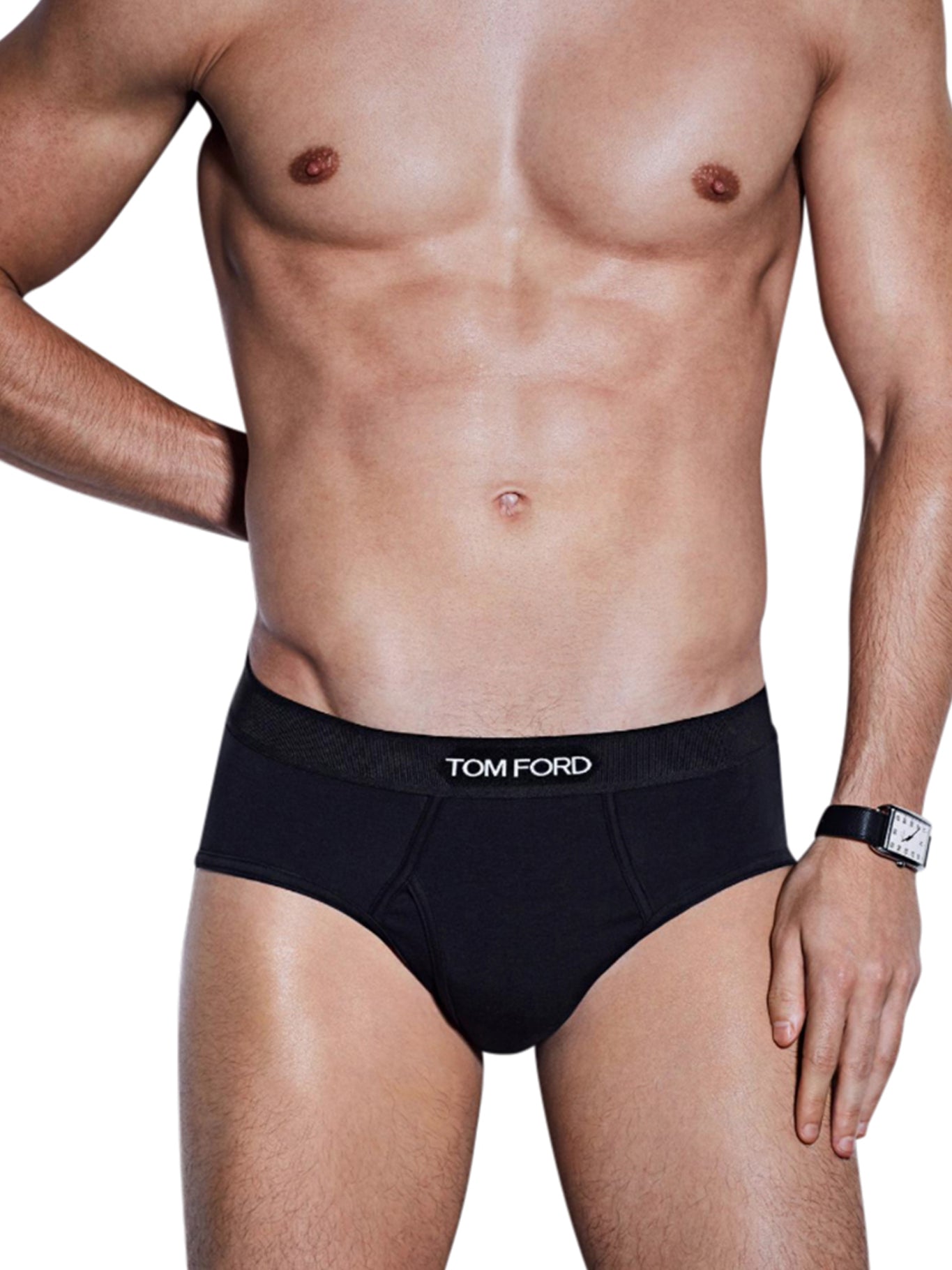 Custom Logo Waistband Briefs - Comfortable Cotton Underwear for Men - Perfect for Gym, Workout & Everyday Wear