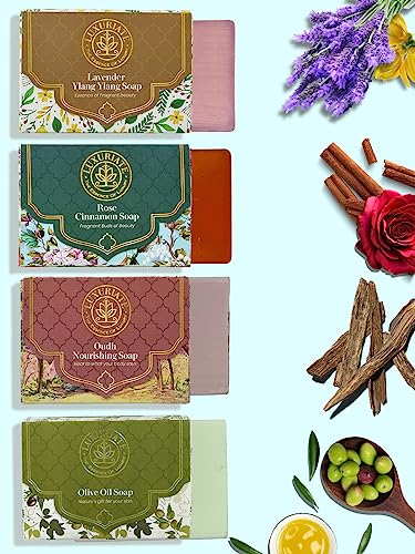 Olive, Oudh, Lavender Ylang, Rose Cinnamon