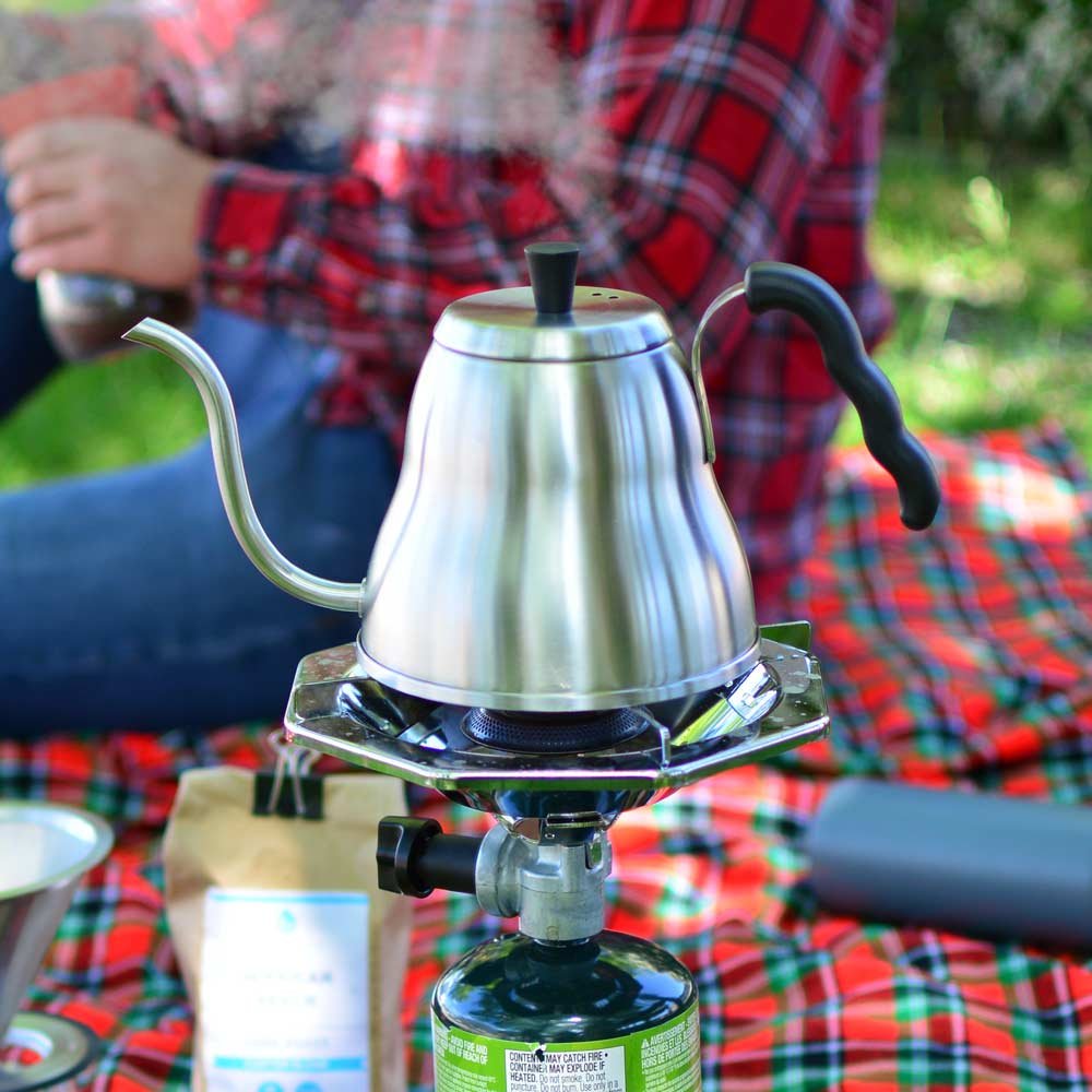 GROSCHE Marrakesh Gooseneck Kettle - 34oz Stainless Steel Stovetop Pour Over Coffee & Tea Kettle - Precise Pouring for French Press, Chemex & Drip Coffee - Perfect for Home Baristas & Tea Lovers