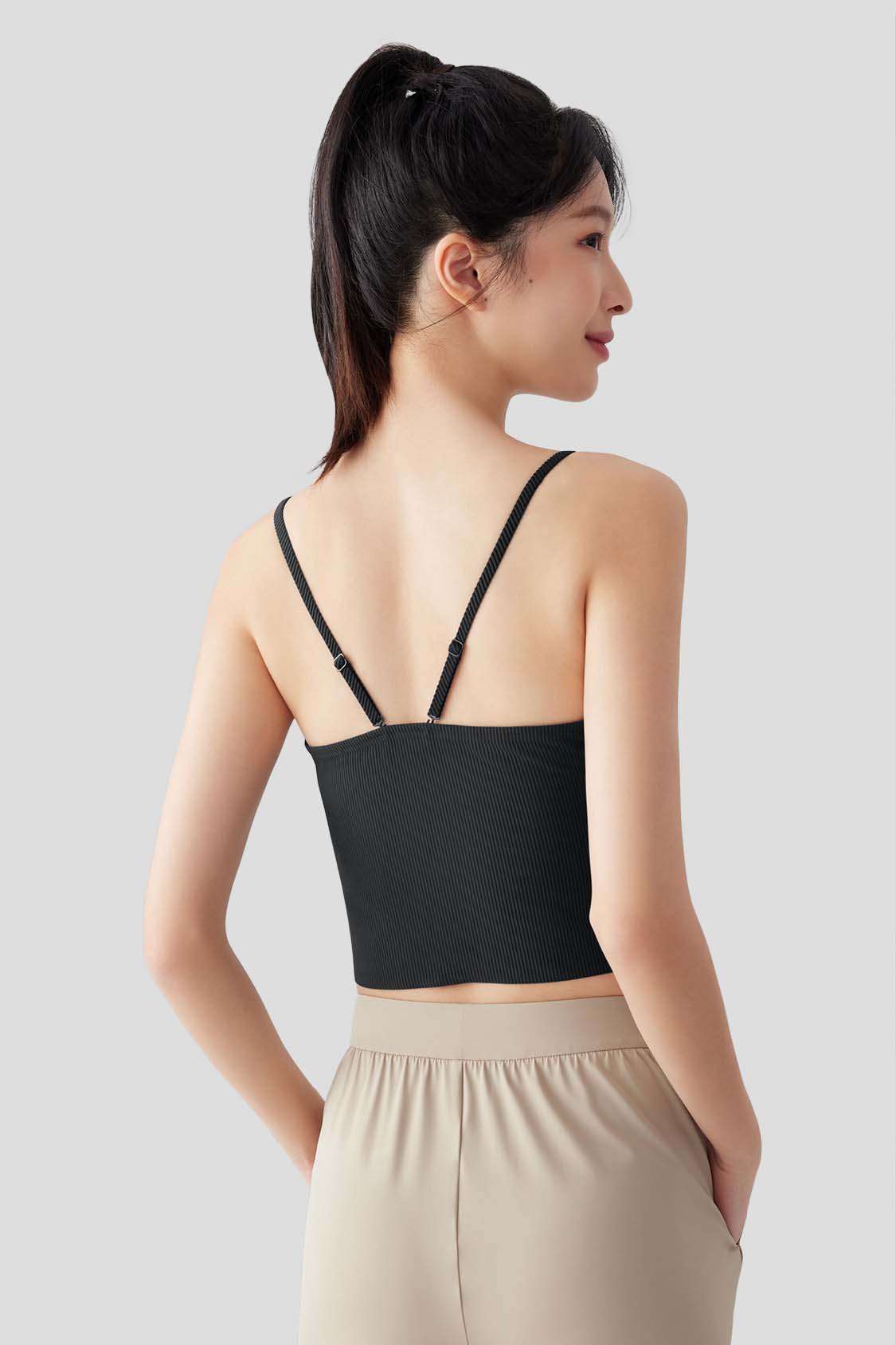Grace Women's Open Back Tank Top with Built-in Bra - UPF 50+ Sun Protection for Yoga, Running & Summer Outdoor Activities