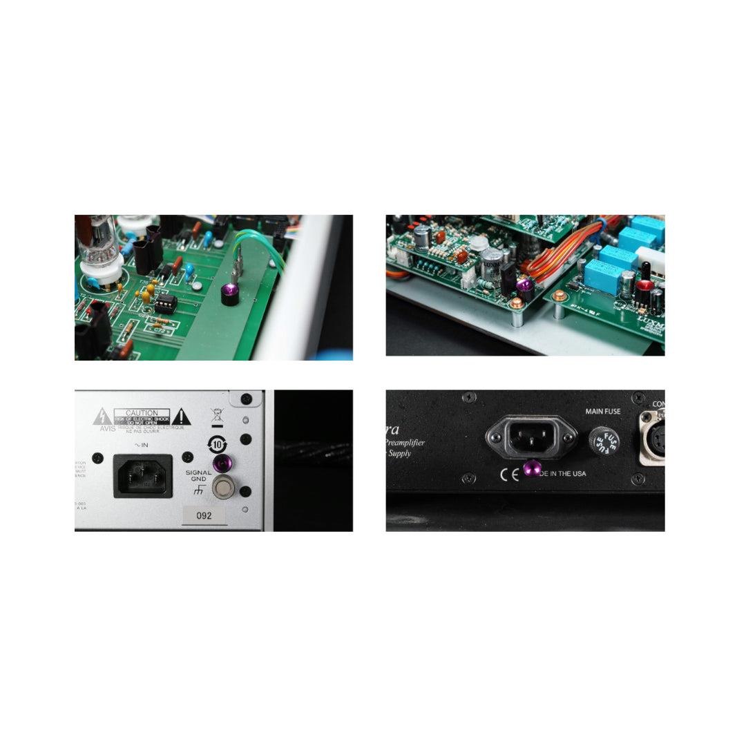 Synergistic Research GCT Ground Circuit Transducer (3 Pack) - Premium Audio Grounding Solution for Hi-Fi Systems, Turntables & Home Theaters - Reduce Noise & Improve Sound Quality