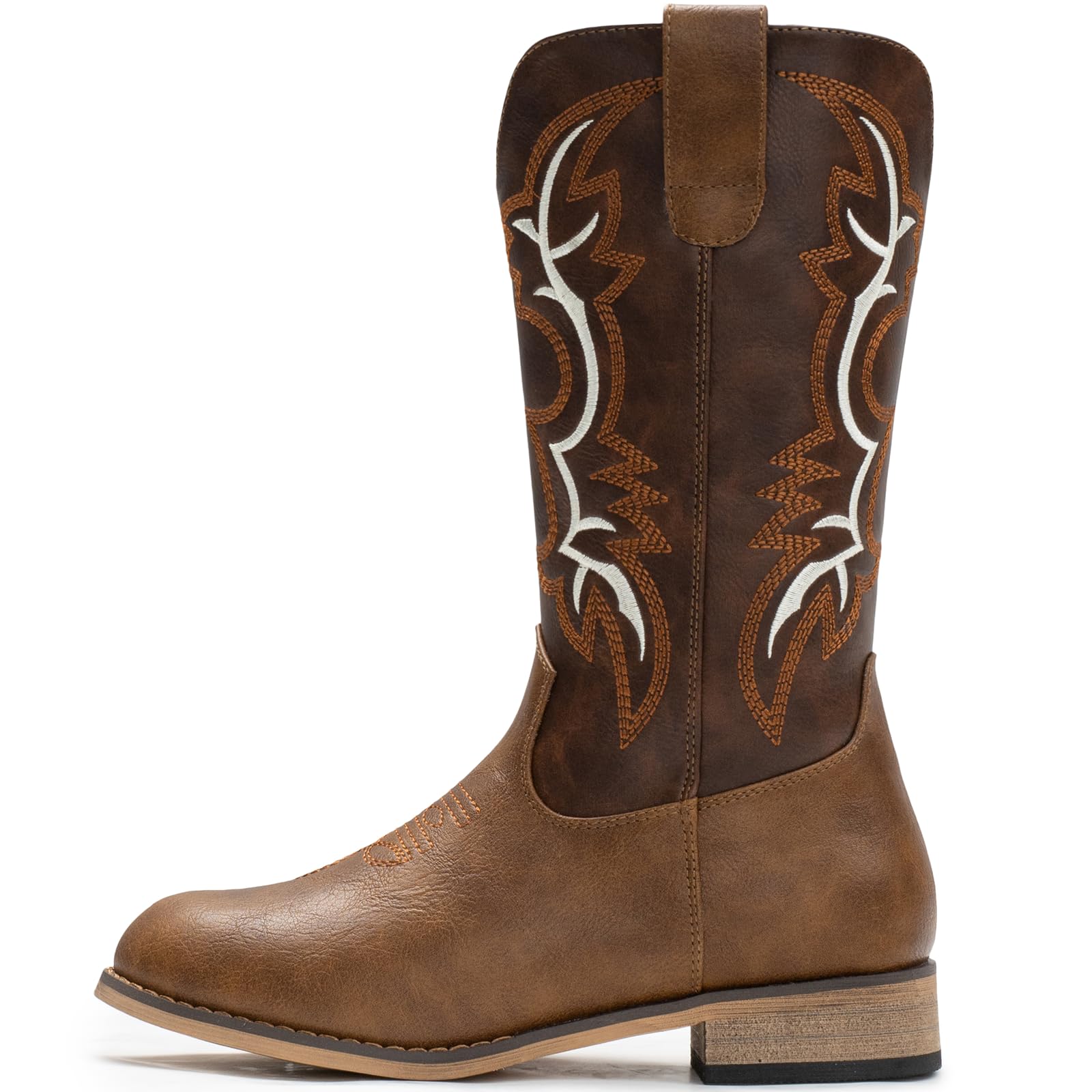 **IUV Cowgirl Boots for Girls & Boys - Western Cowboy Boots for Kids & Toddlers - Mid Calf Riding Shoes - Perfect for Rodeo, Halloween, and Western Fashion**