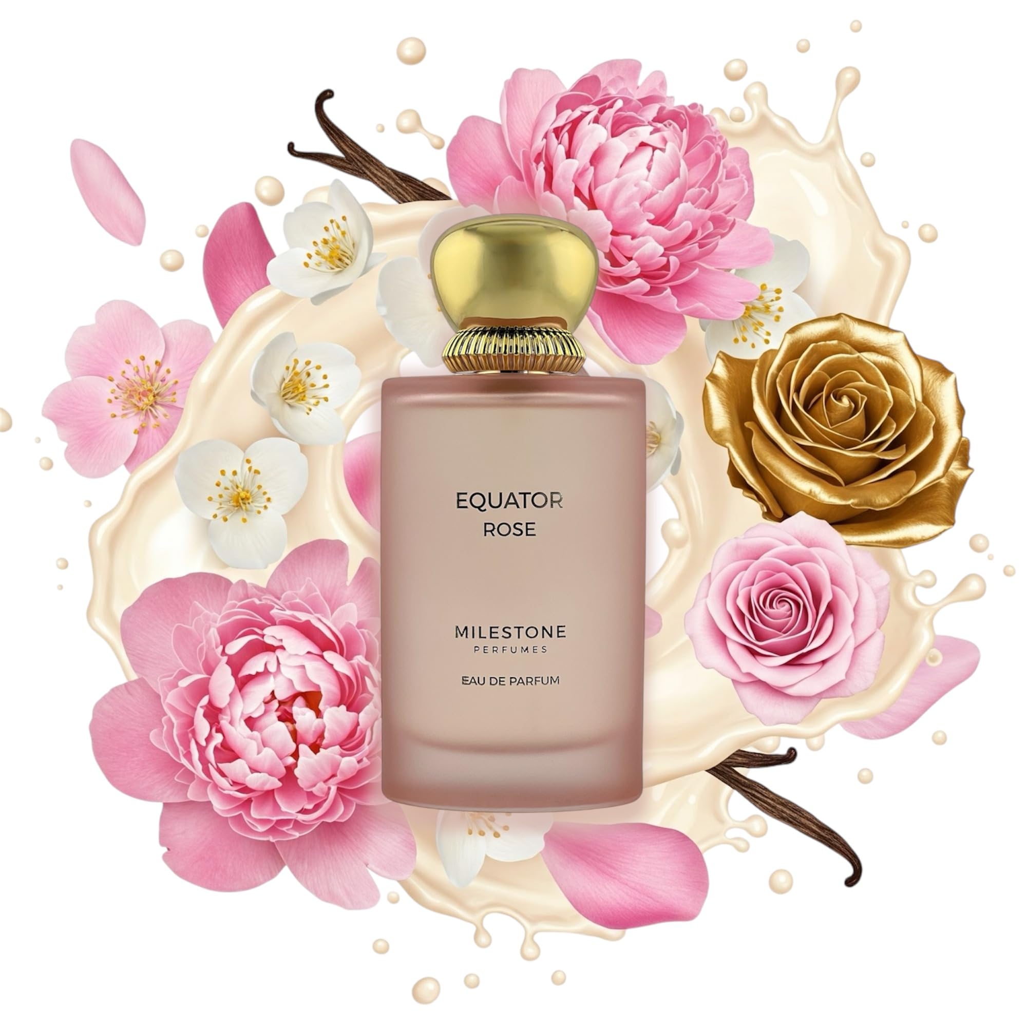 EQUATOR ROSE Perfume Spray for Women - Floral Fragrance with Rose, Jasmine & Sandalwood Notes | 100mL/3.4 fl oz Eau de Parfum | Romantic Date, Evening Out & Special Occasion Gift