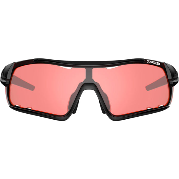 Davos Crystal Black/Enliven Bike Lens - Polarized Sunglasses for Cycling, Running & Outdoor Sports - UV Protection & Anti-Glare Cycling Glasses