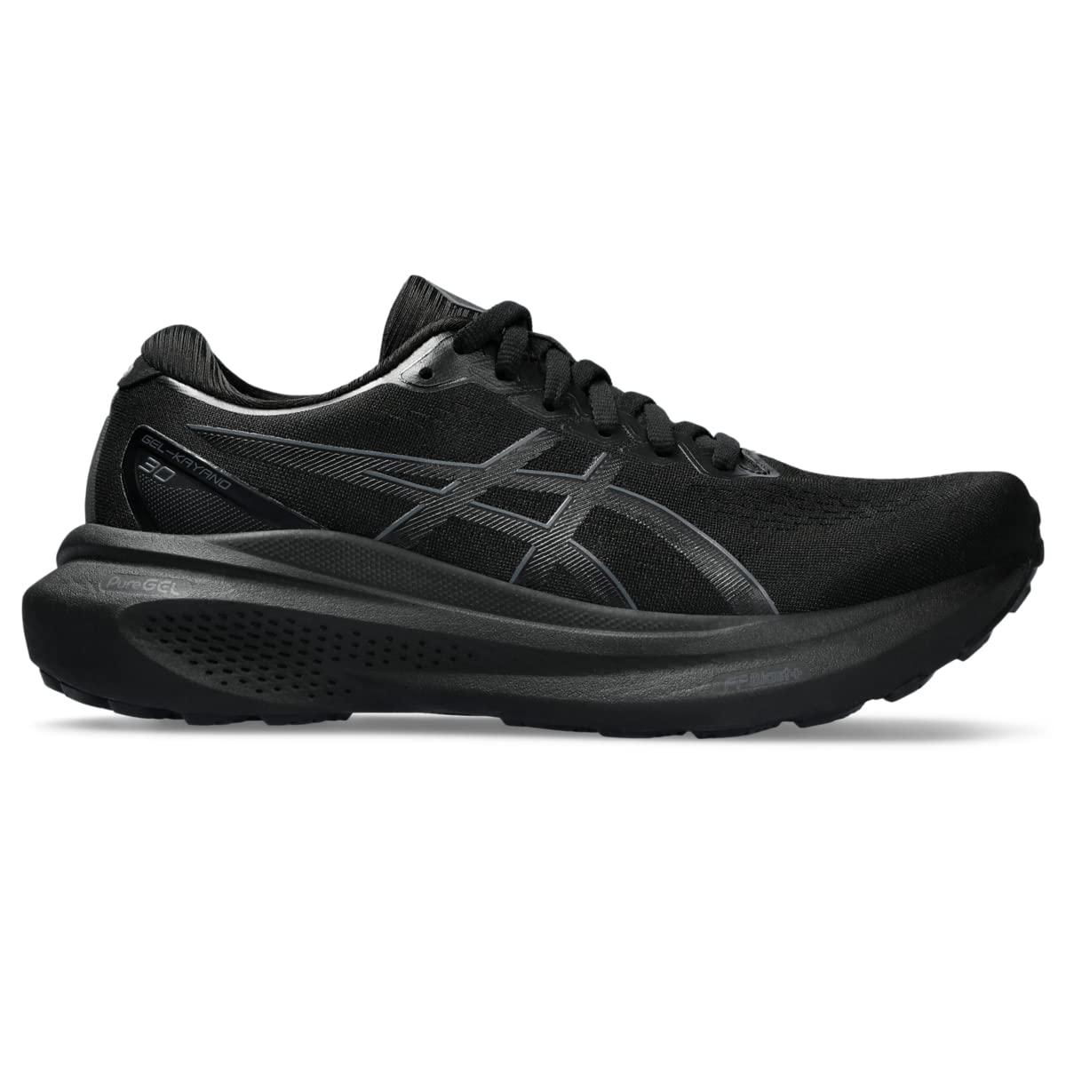ASICS Women's Gel-Kayano 30 Running Shoes - Size 13 - Black/Black - Premium Cushioned Support for Long-Distance Running & Marathon Training