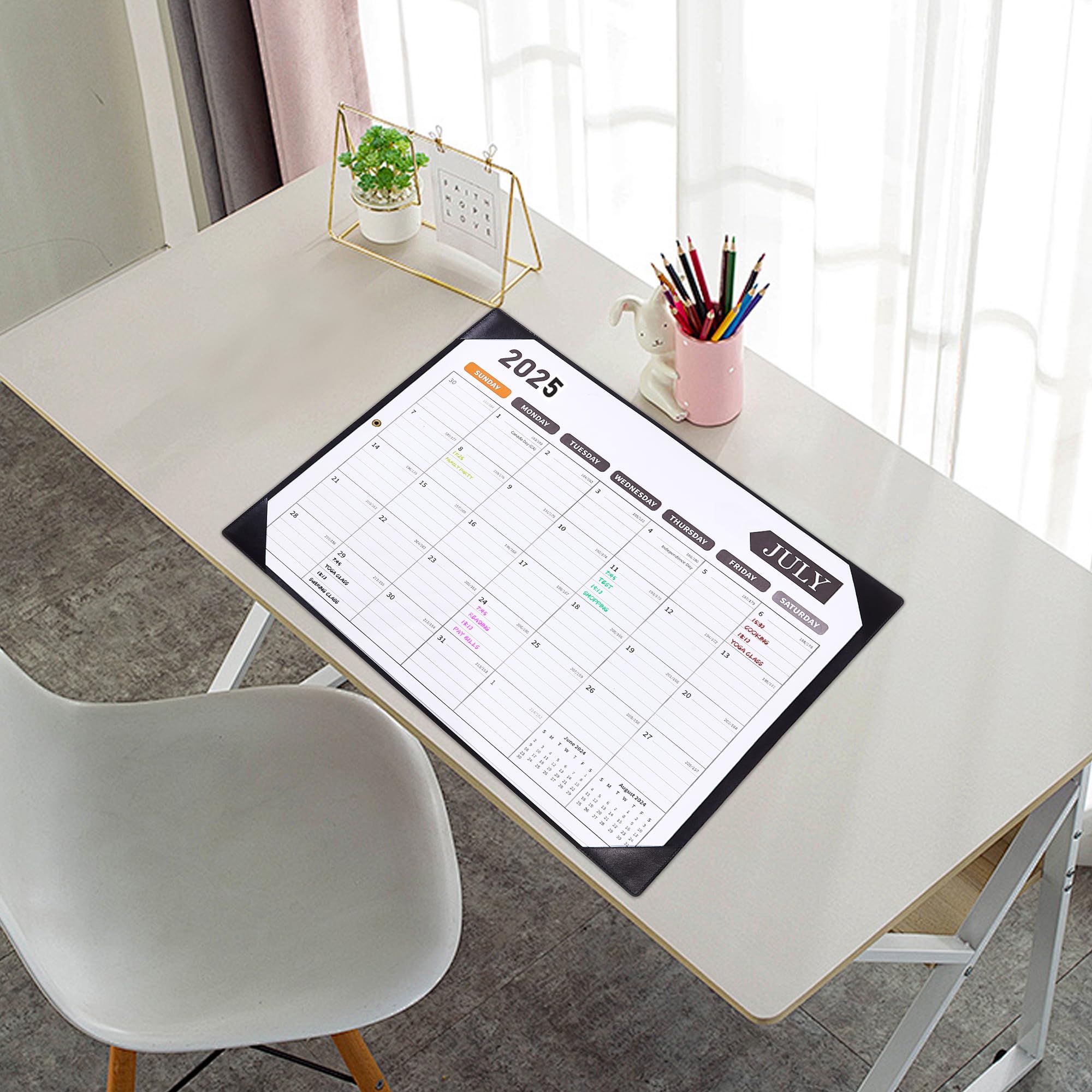 2025-2026 18-Month Large Desk Calendar with Protective Pad - 22x17 Inches, January 2025 to June 2026 - Perfect for Home, Office, School & Classroom Organization | Desk Protector & Planning Tool