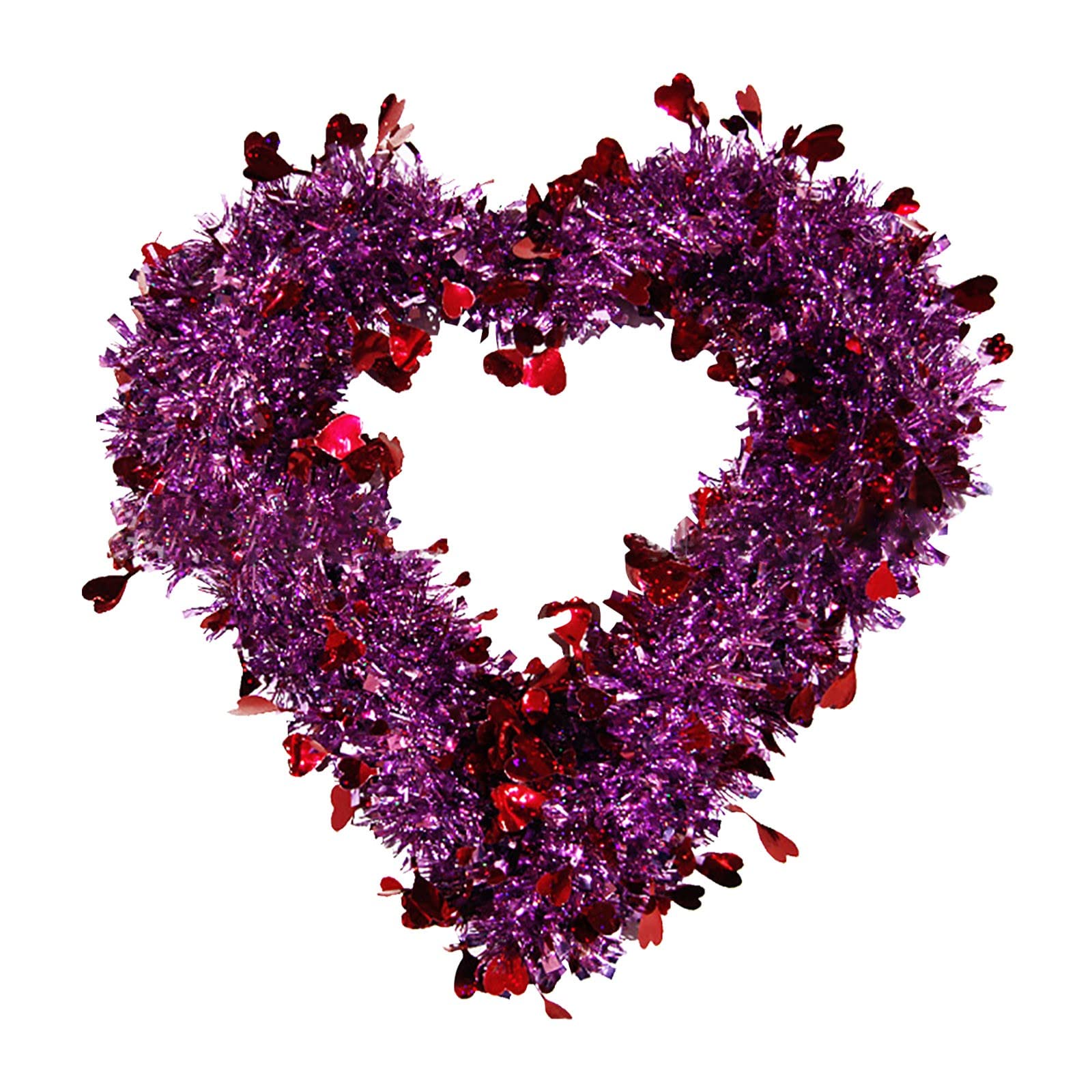 Valentine's Day Heart Garland - Romantic Hanging Pendant Wall Decor for Bedroom, Party & Home Aesthetic | Perfect for Weddings, Anniversaries & Love-Themed Events (One Size)
