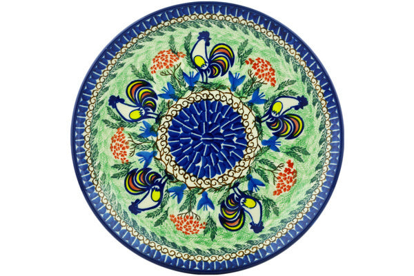 10-Piece Summer Rooster Dinner Plate Set - Elegant Ceramic Plates for Dining, Entertaining & Home Decor | Perfect for Everyday Meals, Parties & Kitchen Decor