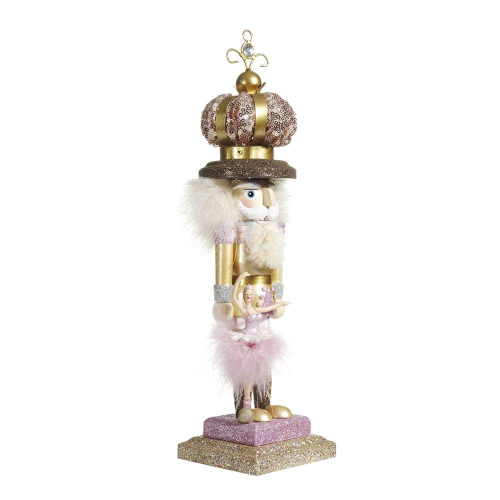 Kurt Adler 14-Inch Hollywood™ Ballet and Crown Nutcracker - Elegant Christmas Decoration for Holiday Tree & Home Décor