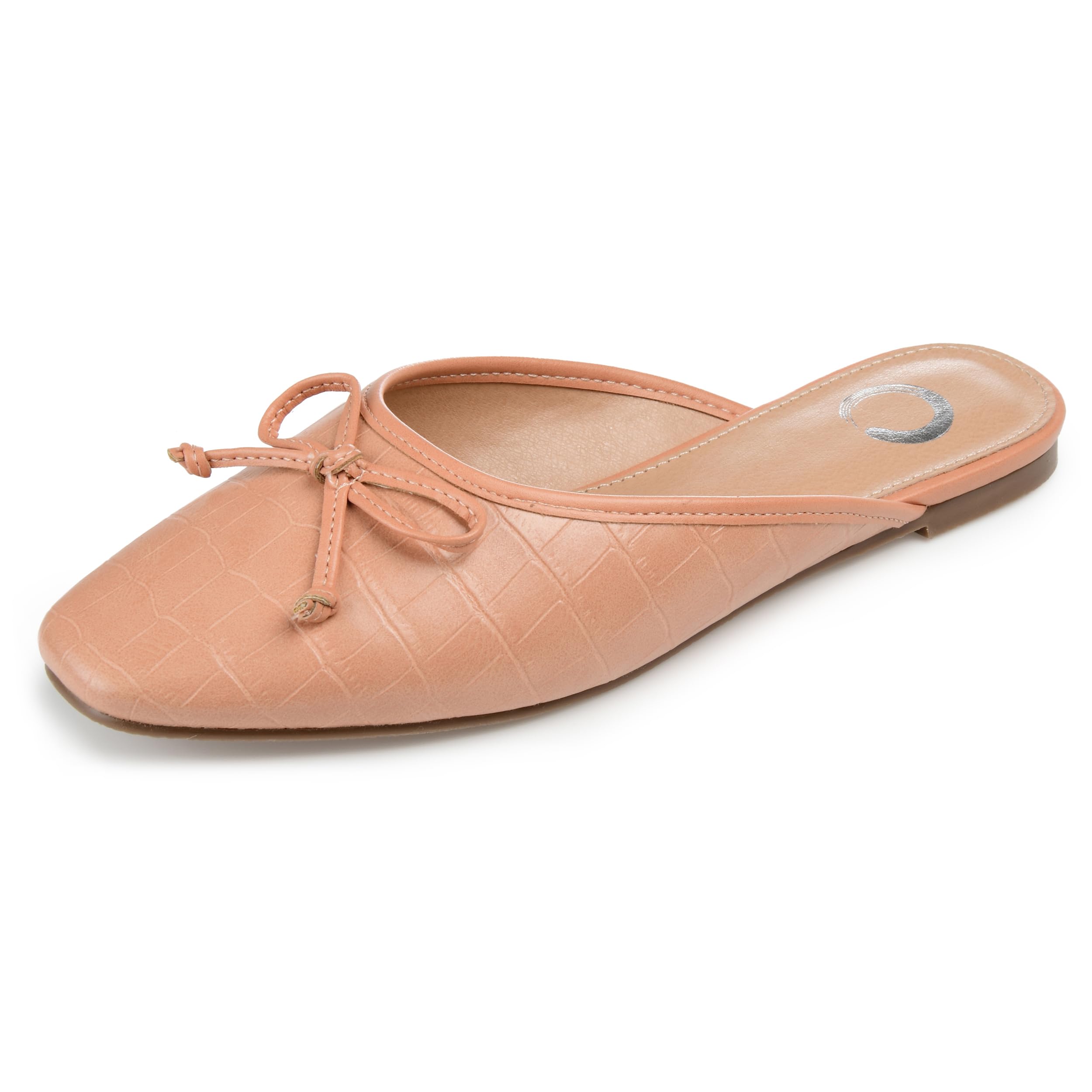 Journee Collection Women's Comfortable Ballet Flats - Lightweight Slip-On Shoes for Work, Travel & Everyday Wear