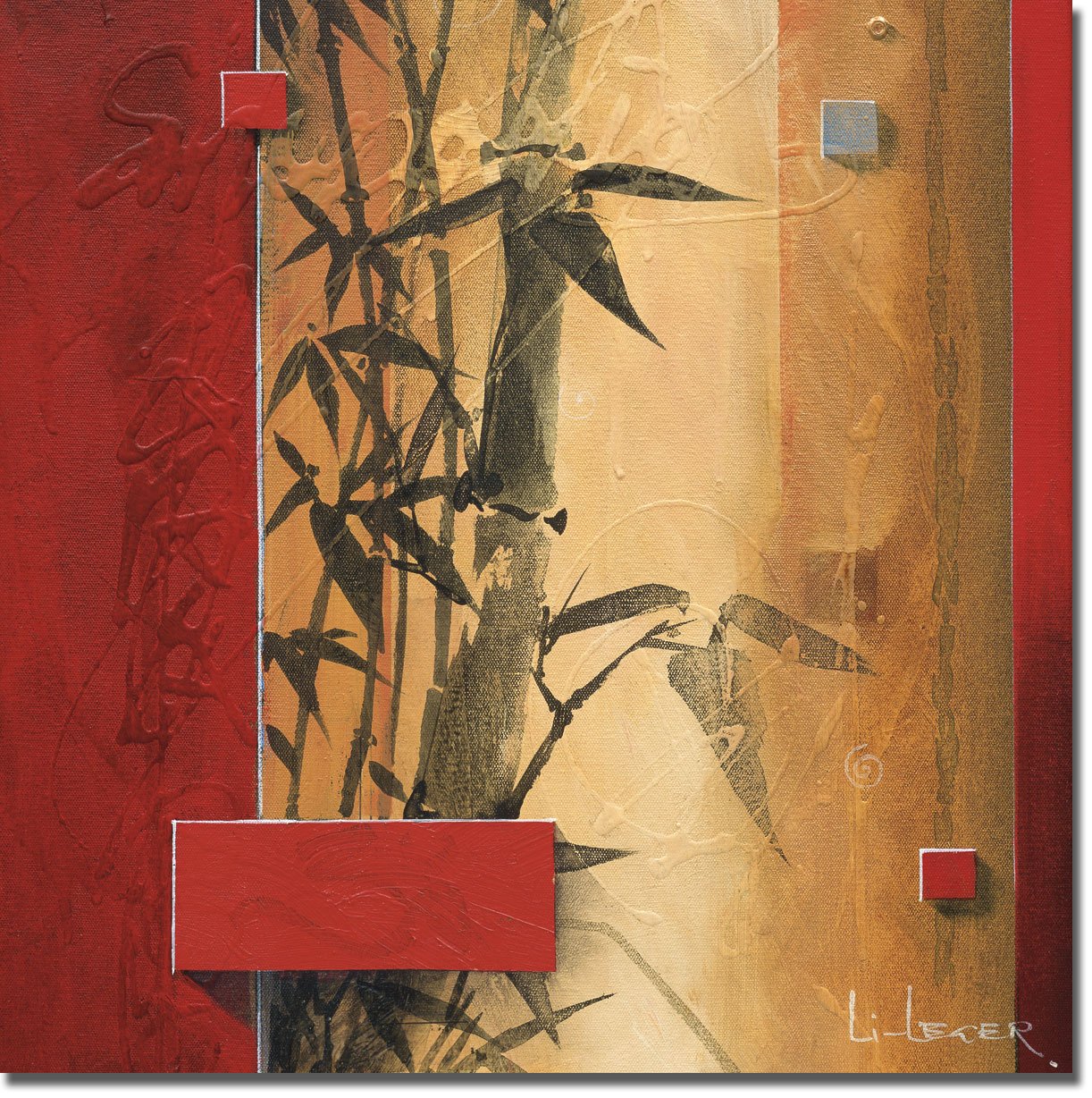 Bamboo Garden by Don Li-Leger - Handmade Gallery-Wrapped Canvas Giclee Art Print - Ready to Hang Wall Decor - Perfect for Living Room, Bedroom & Office