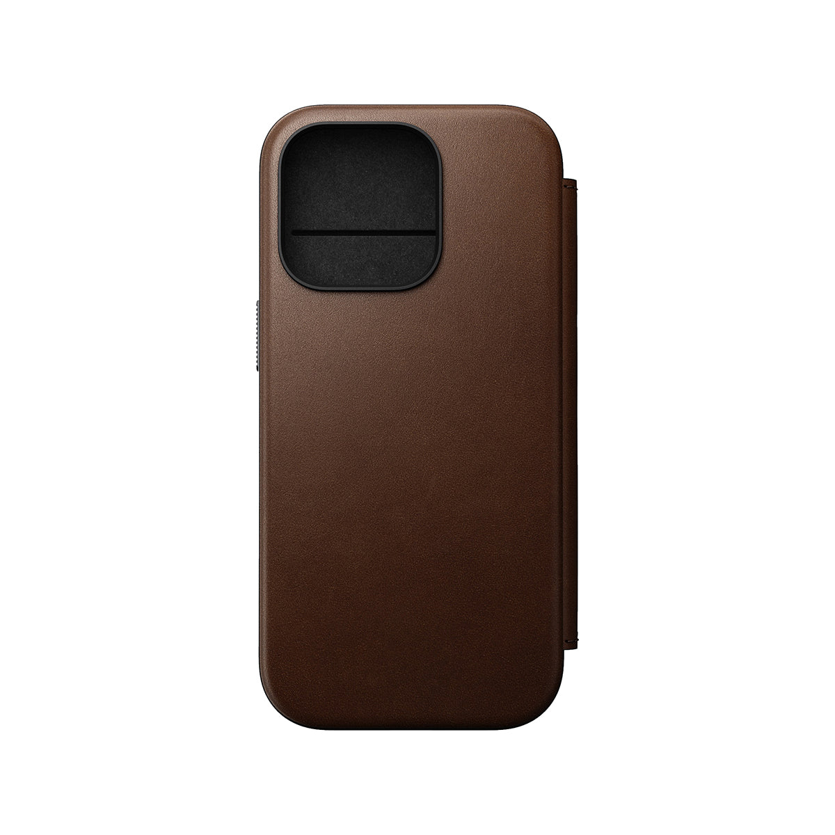 Premium Genuine Leather Folio Case for iPhone 16 Pro - Slim Protective Wallet Cover with Card Slots (Brown) | Perfect for Business Professionals & Travelers