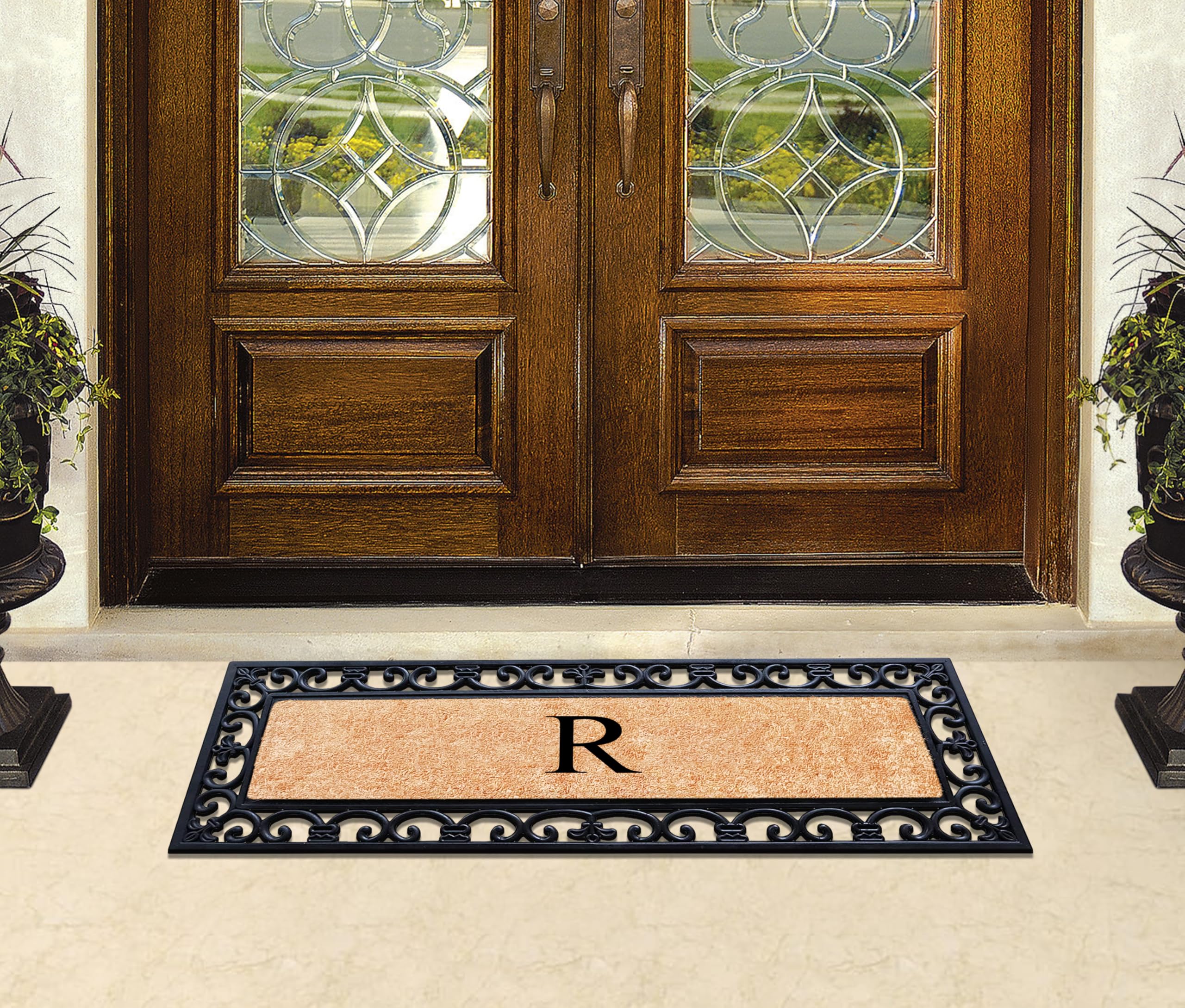 Premium Natural Coir Monogrammed Door Mat 18
