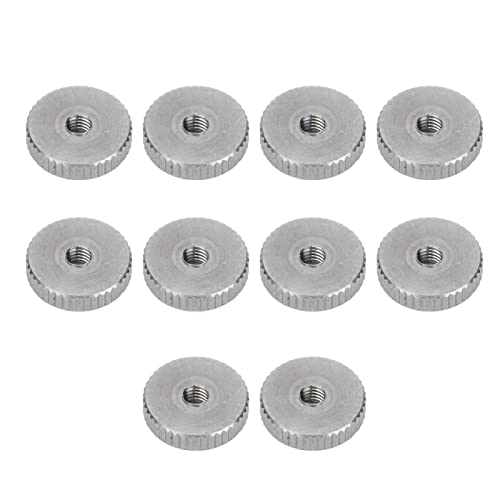 **304 Stainless Steel Knurled Thumb Nut - M3 Size, Hand-Tightened Knurled Knob for 3D Printer Beds, Machine Tools & Cabinets - Durable & Wear-Resistant for Easy Adjustments**