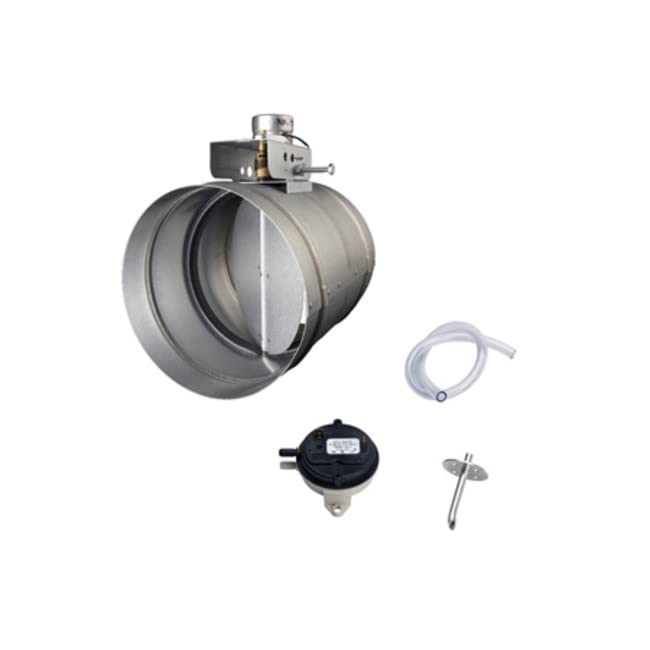 Zephyr MUA008A 8-Inch Universal Make-Up Air Damper Kit for HVAC Systems - Perfect for Home Ventilation & Airflow Control