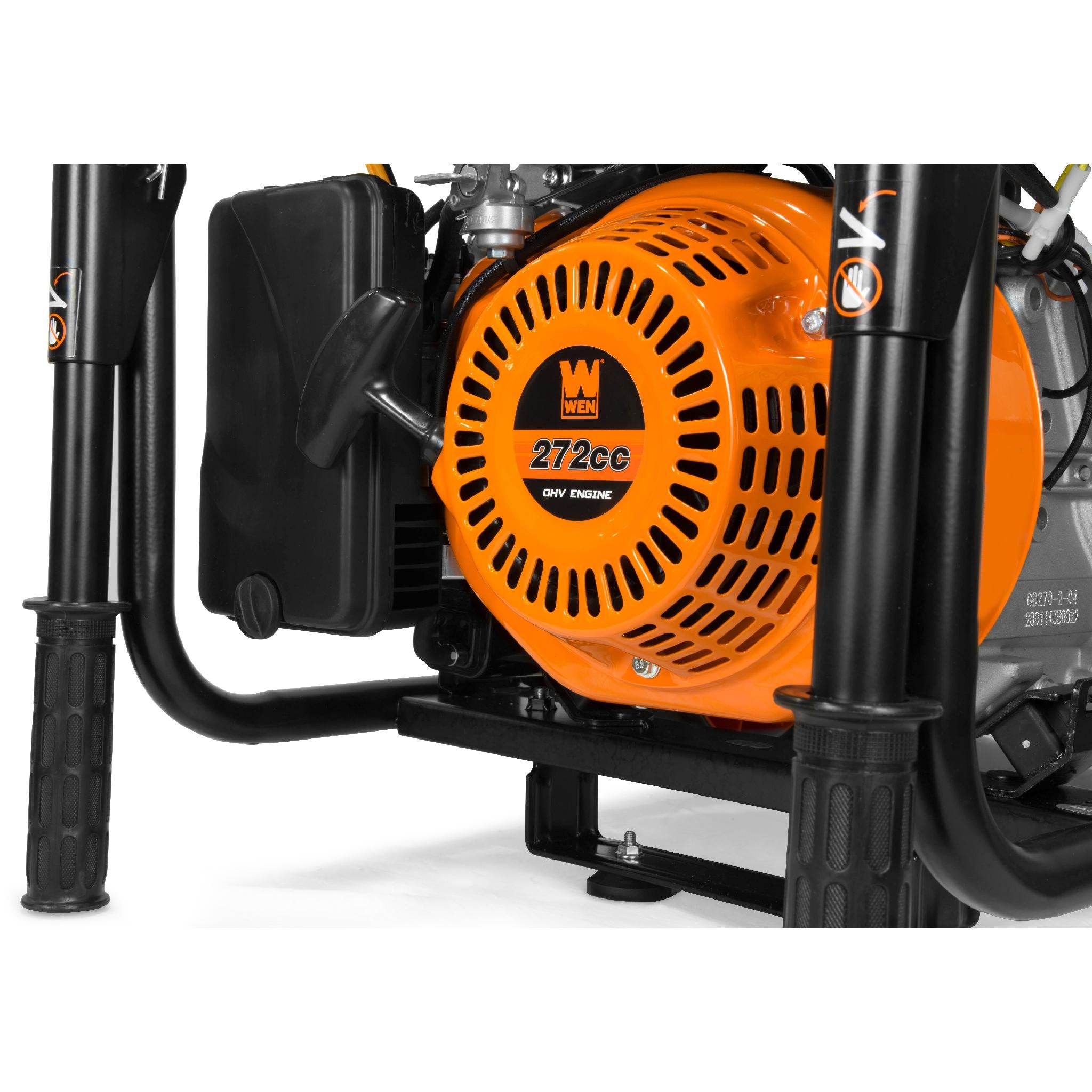 WEN GN6000 6000W Portable Generator with Wheel Kit - CARB Compliant, RV Ready for Camping & Emergency Power Backup