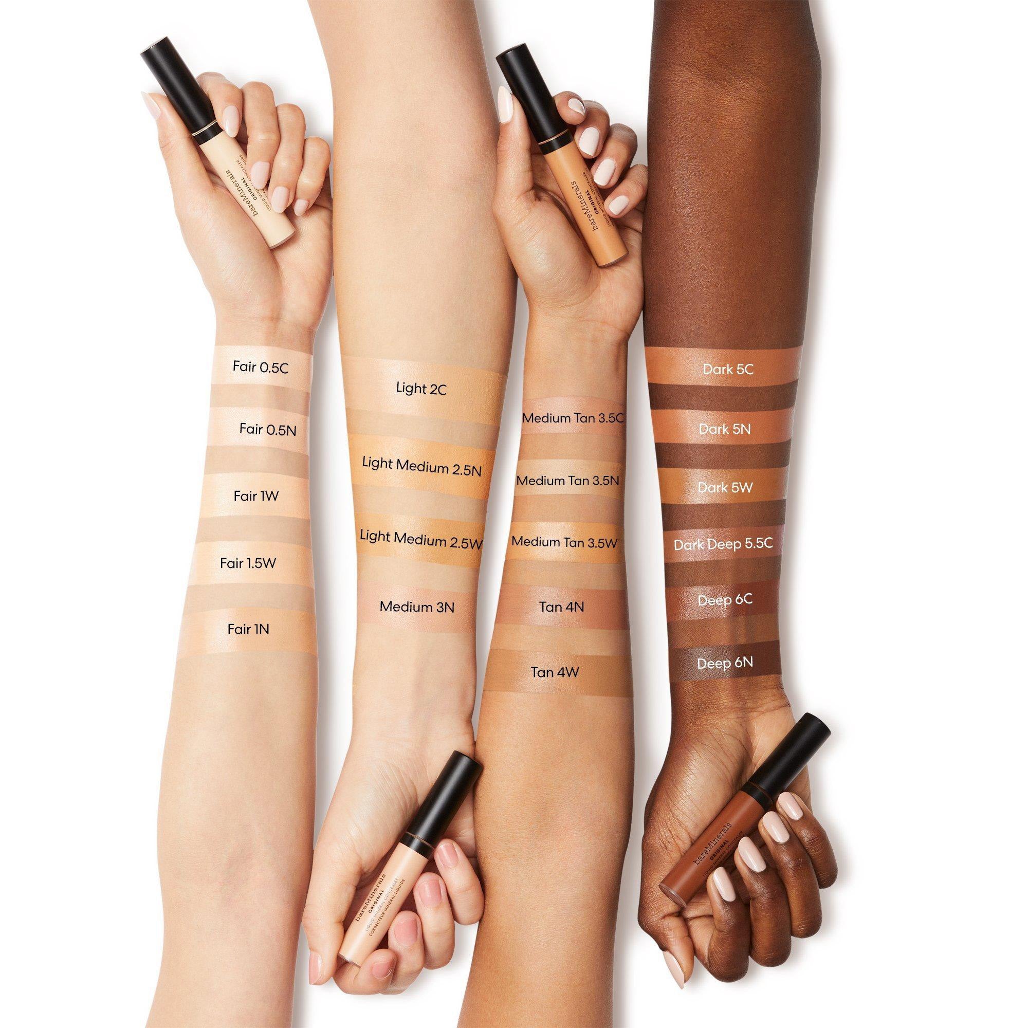 bareMinerals Original Liquid Mineral Concealer - Full Coverage, Vegan & Cruelty-Free - Perfect for Dark Circles & Blemishes (Great for Daily Use & Special Occasions)
