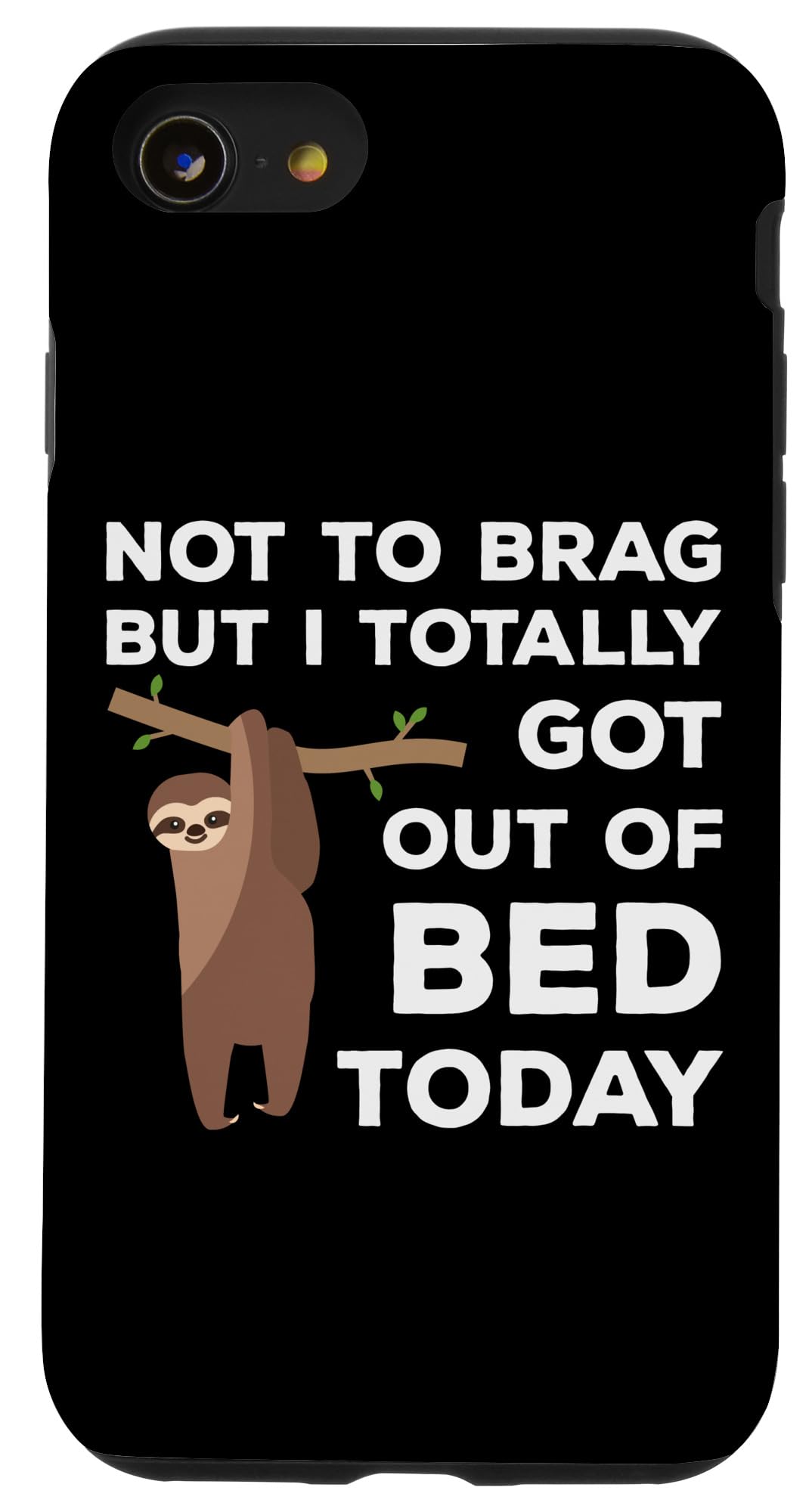 iPhone SE (2020)/7/8 Funny Sloth Lazy Case - Cute Protective Phone Cover for Apple iPhone SE 2nd Gen, iPhone 7 & 8 - Perfect for Relaxing at Home, Office or Travel
