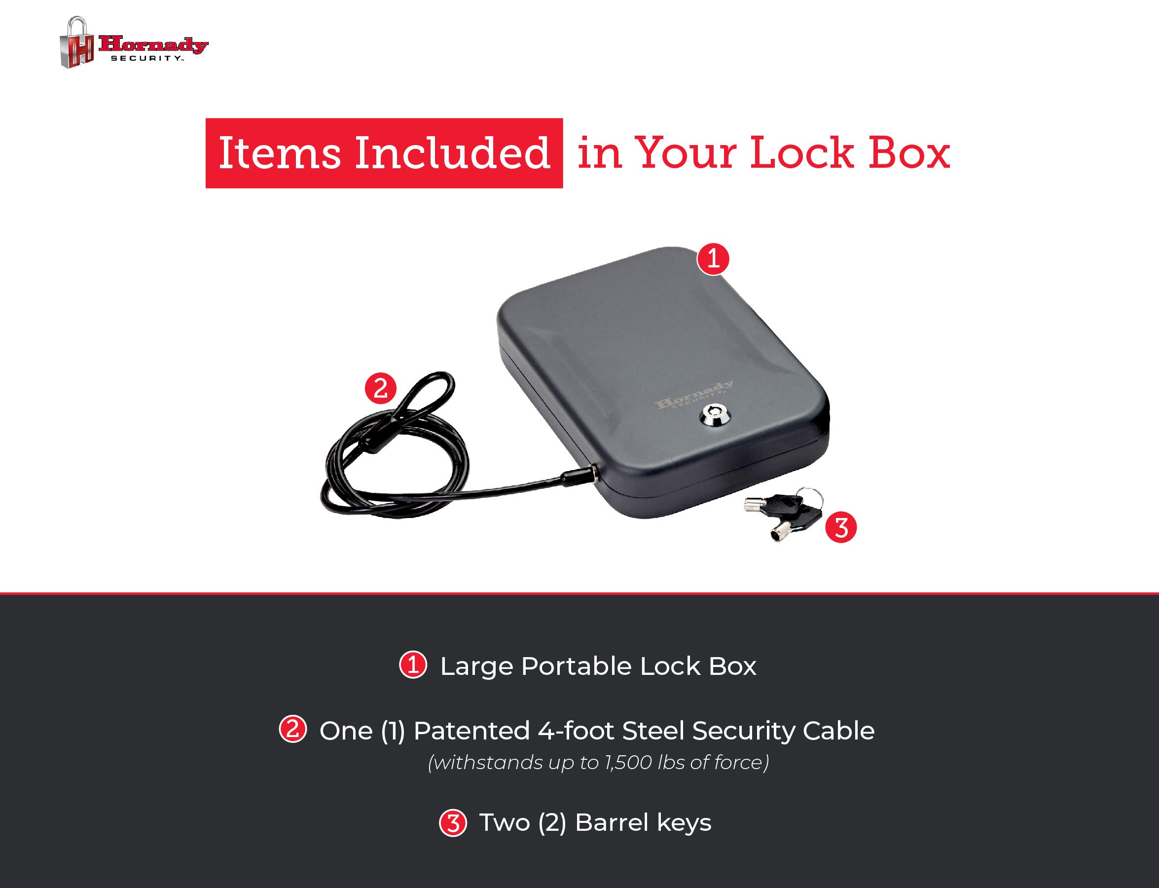 Hornady Lockbox for Guns and Valuables - Secure Handgun Safe with Keypad Entry | Perfect for Home, Office & Travel Security