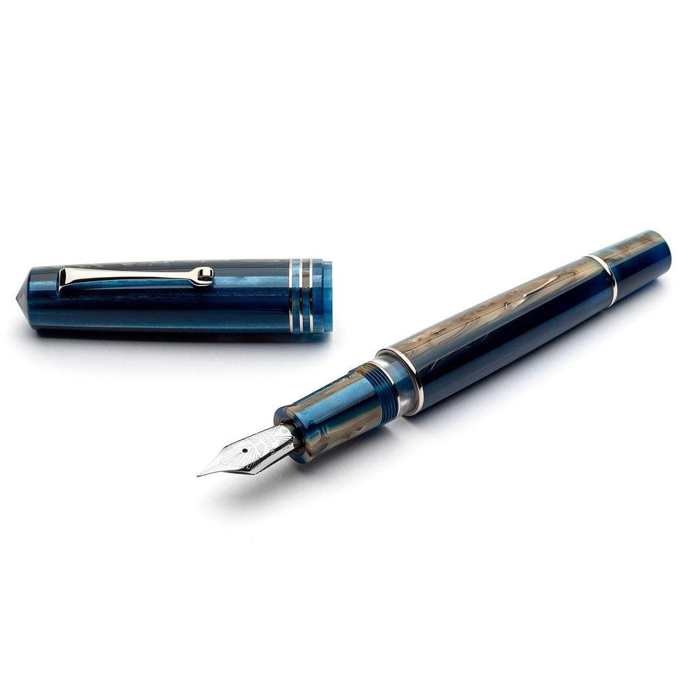 Premium Leonardo Fountain Pen - Momento Zero Grande 2.0 Stainless Steel Nib | Luxury Writing Instrument for Professionals & Collectors | Perfect for Business Signatures, Journaling & Gift Giving