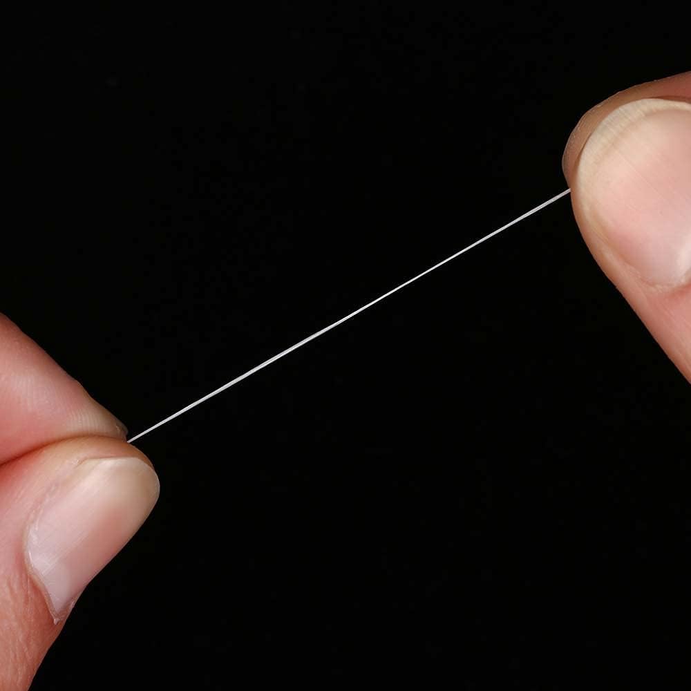 Stretchy Invisible Fishing Line - Clear Nylon Elastic Magic Thread for Bait & Lure - Strong & Durable Fishing Accessories - Perfect for Freshwater, Saltwater & Ice Fishing
